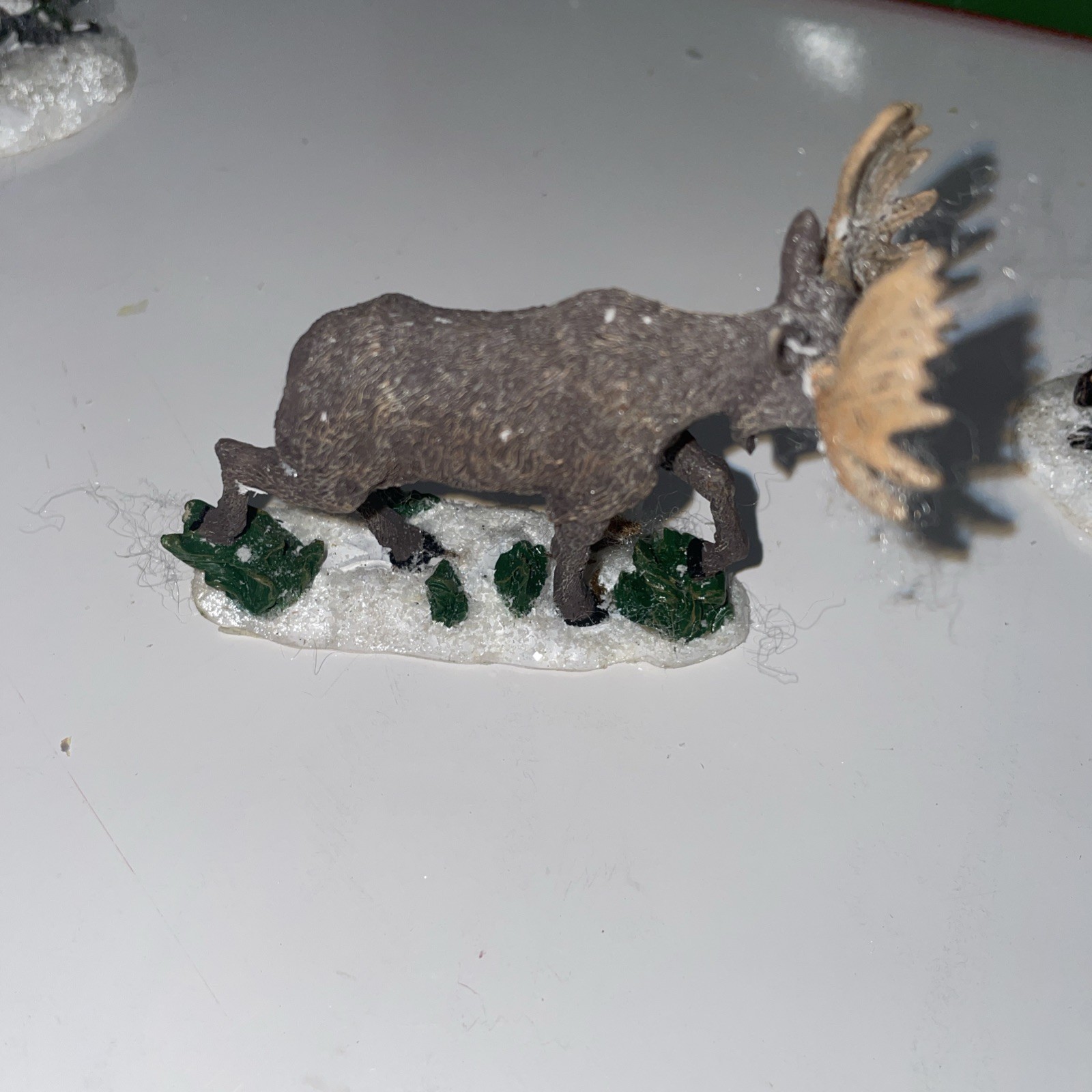 Dept 56 pine isles woodland Friends village accessory Xmas moose bear