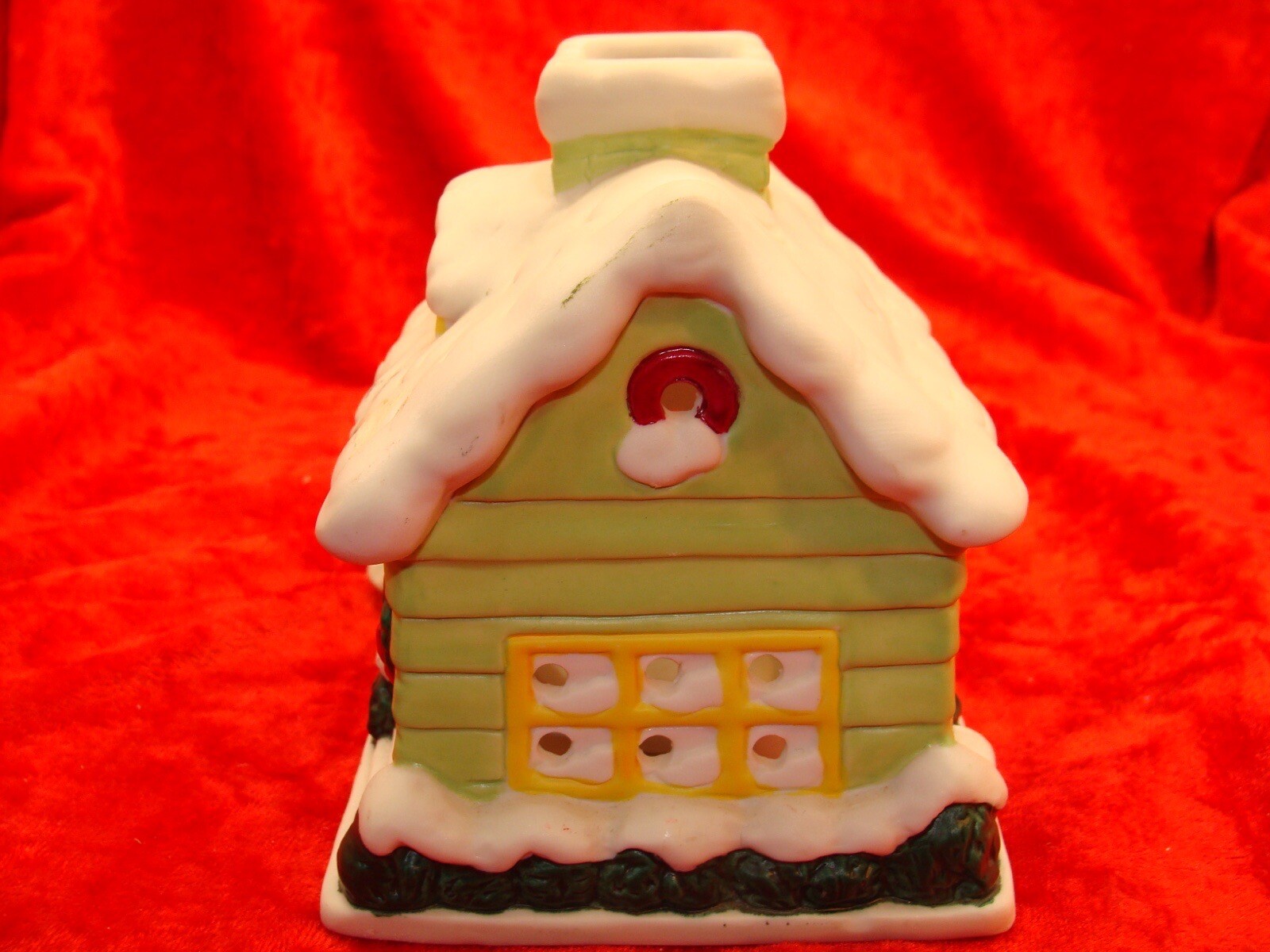 “Toy Shoppe Village” ~Also A Candleholder ~ 4.25” x 5.0” ~ Very Great Condition