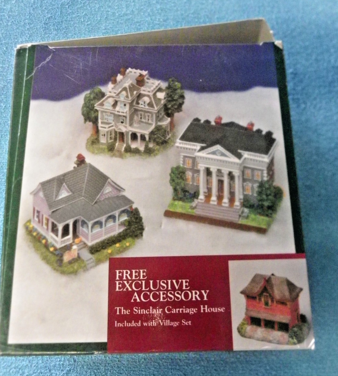 Liberty Falls Village Set w/Free Sinclair Carriage House 2001 Unused in Box