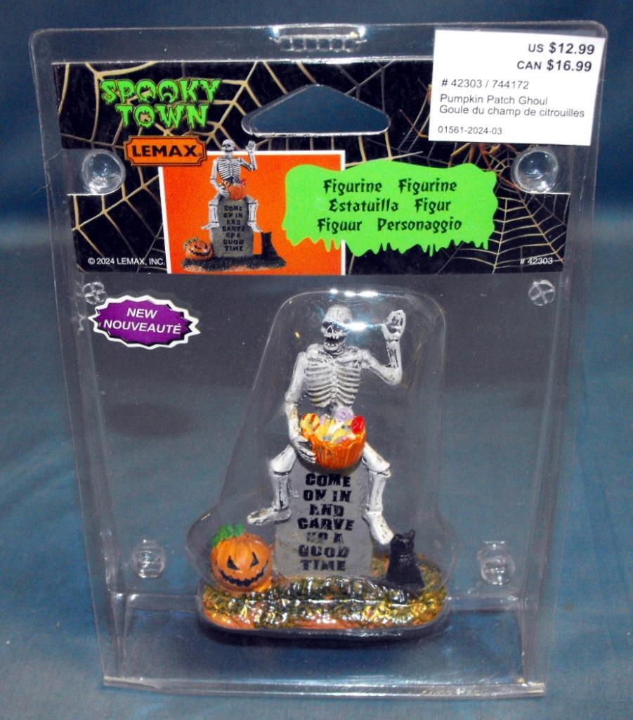 LEMAX SPOOKY TOWN HALLOWEEN PUMPKIN PATCH GHOUL 2024