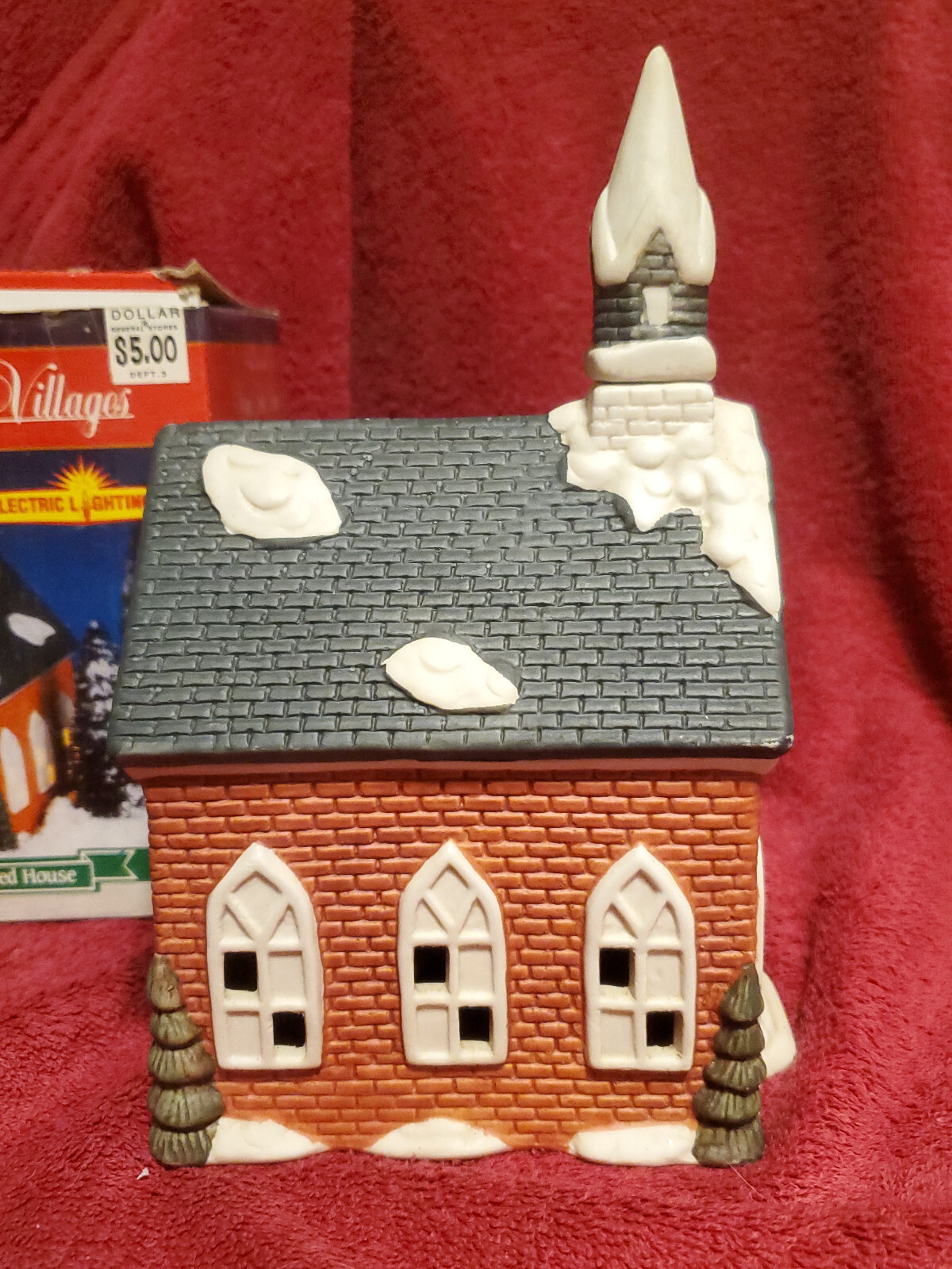Winter Valley Village Hand Painted Ceramic Church House
