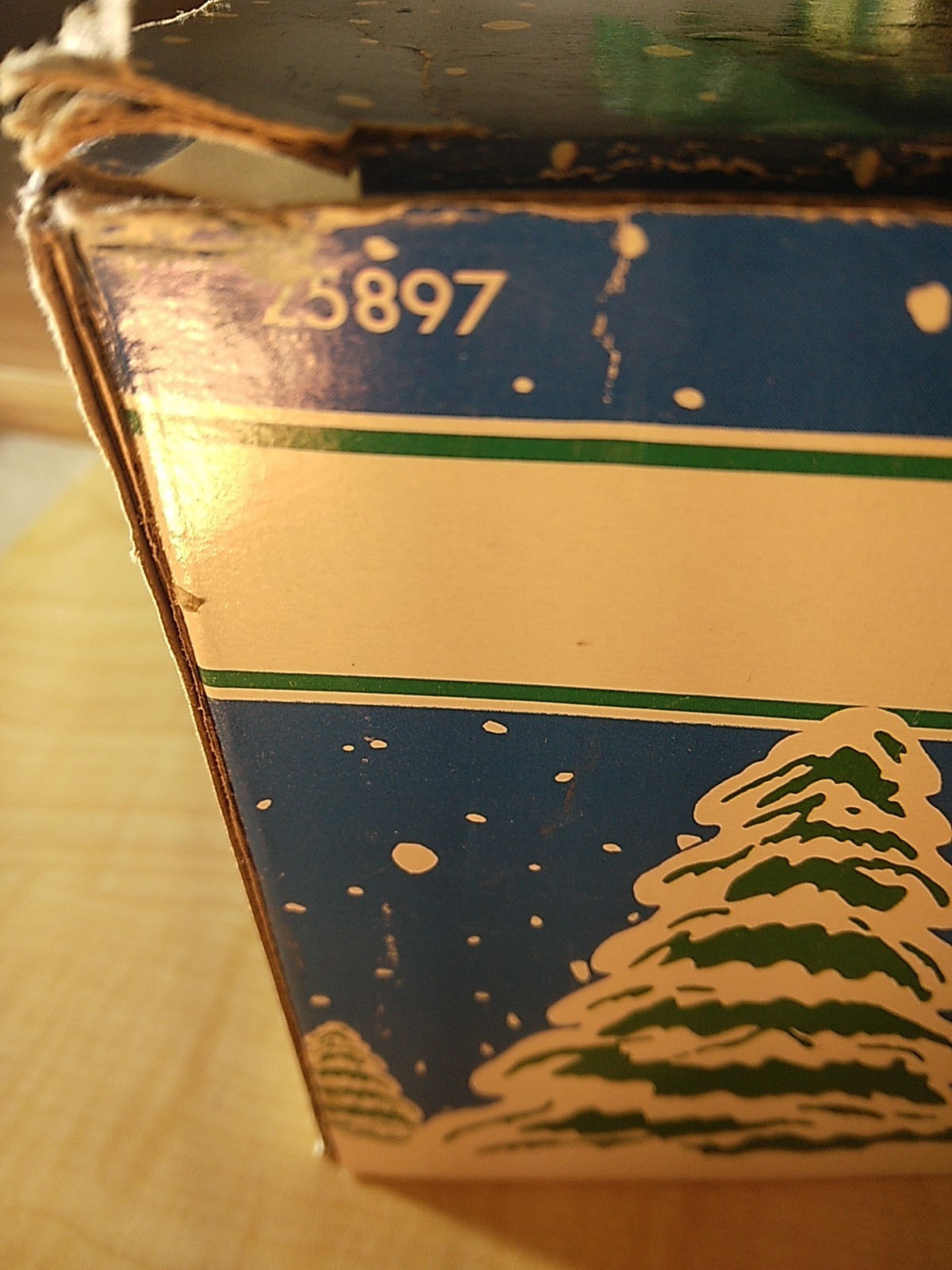 Vintage 1992 Fabri-Centers Hand Painted Porcelain Lighted Train 3pc W/Box Works!