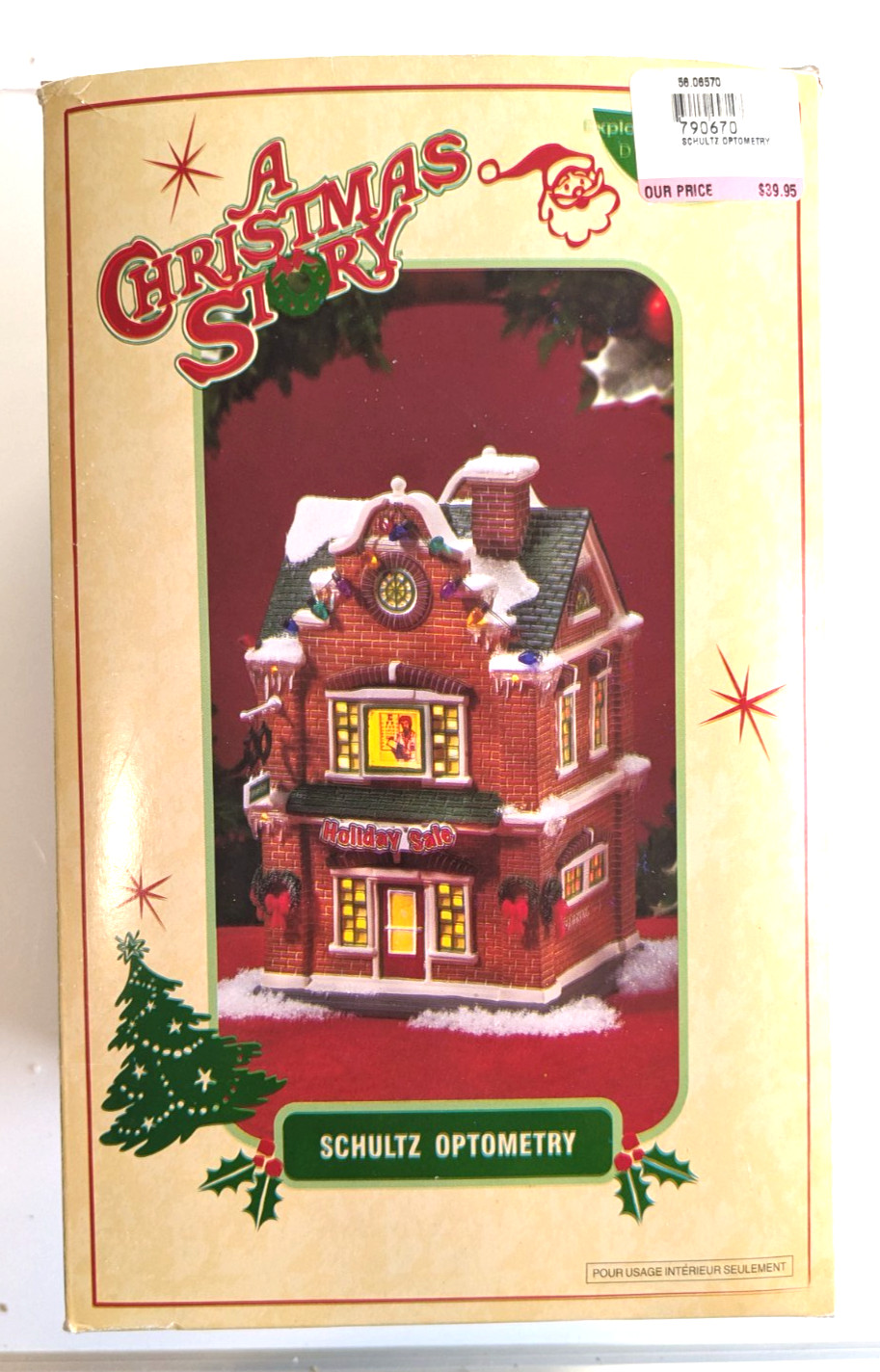 Department 56 A Christmas Story Schultz Optometry 50th Anniversary (No Flag)