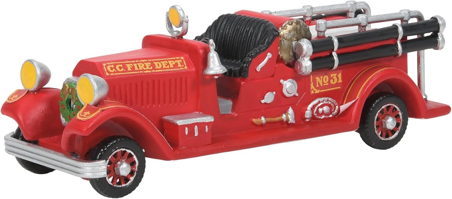 Department 56 Christmas in the City Accessory Engine 31 Firetruck 6007767 NEW T