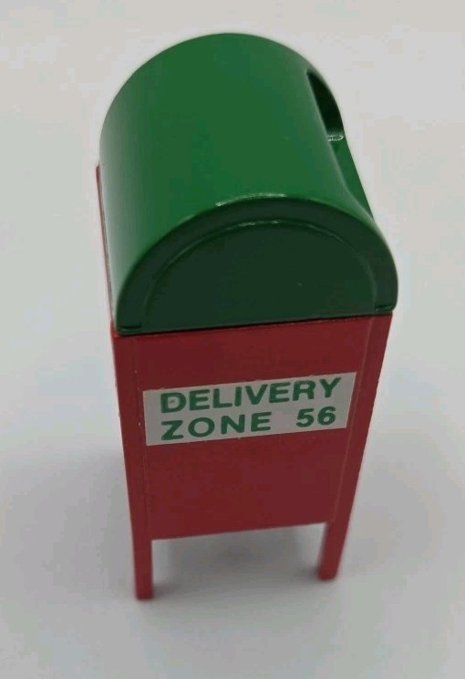 Dept 56 Original Snow Village Hand painted Metal Accessory Mail Box 5198-5