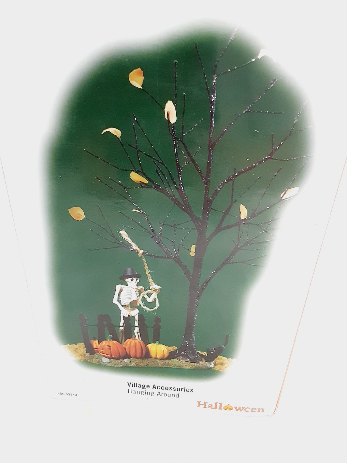 Department 56 Halloween Village Accessories Hanging Around Skeleton Pumpkins