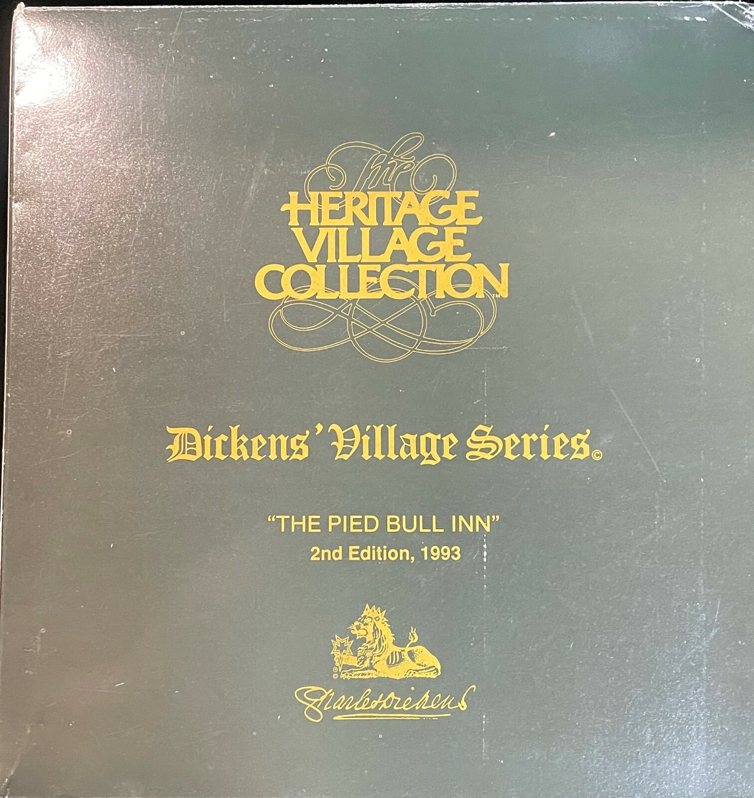 5751-7 Dept. 56 Dickens’ Village “The Pied Bull Inn” 2nd Ed 1993 NIB Vintage Box