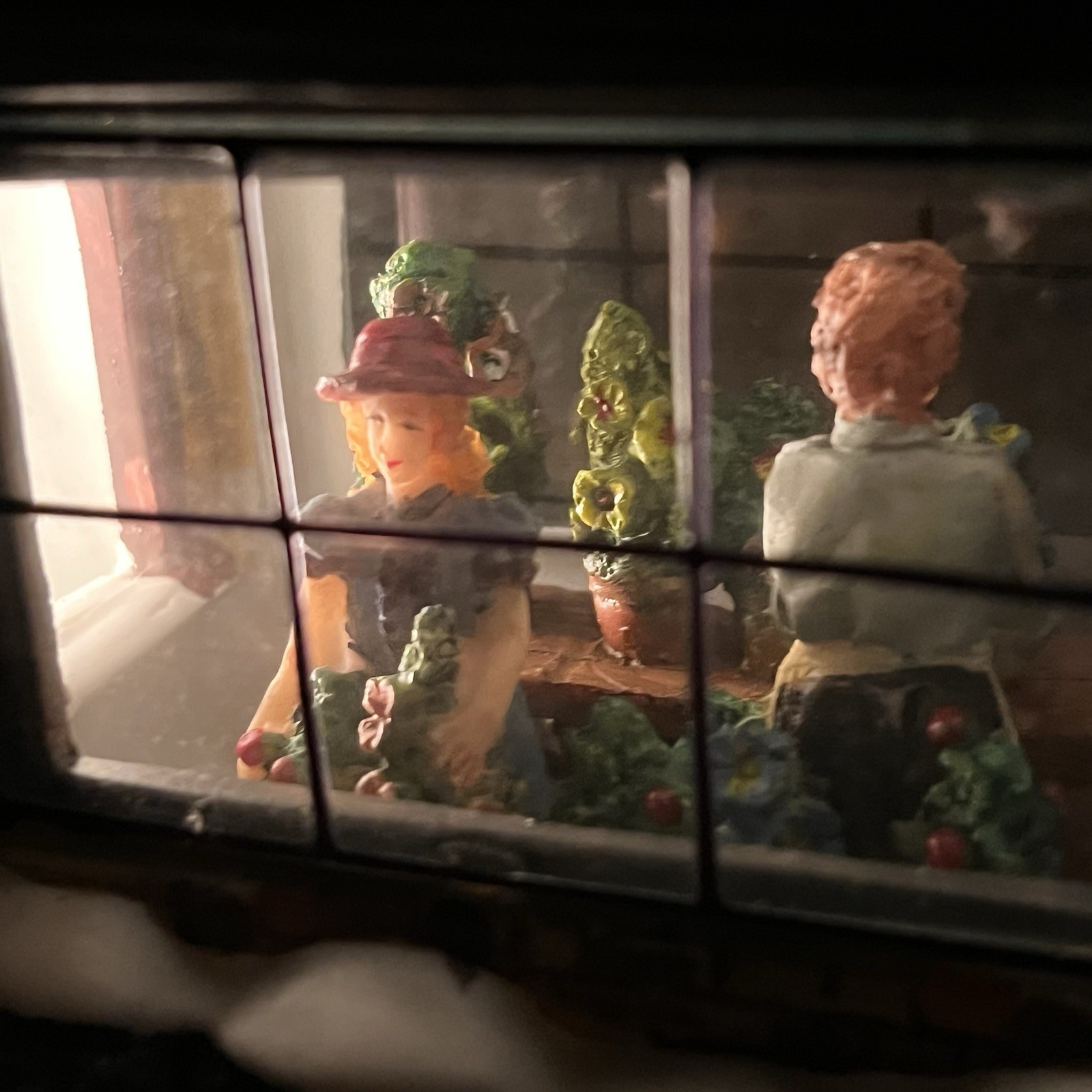 Victorian Village Collectibles Lighted “Flower Shop” With Light Cord- Rare Find