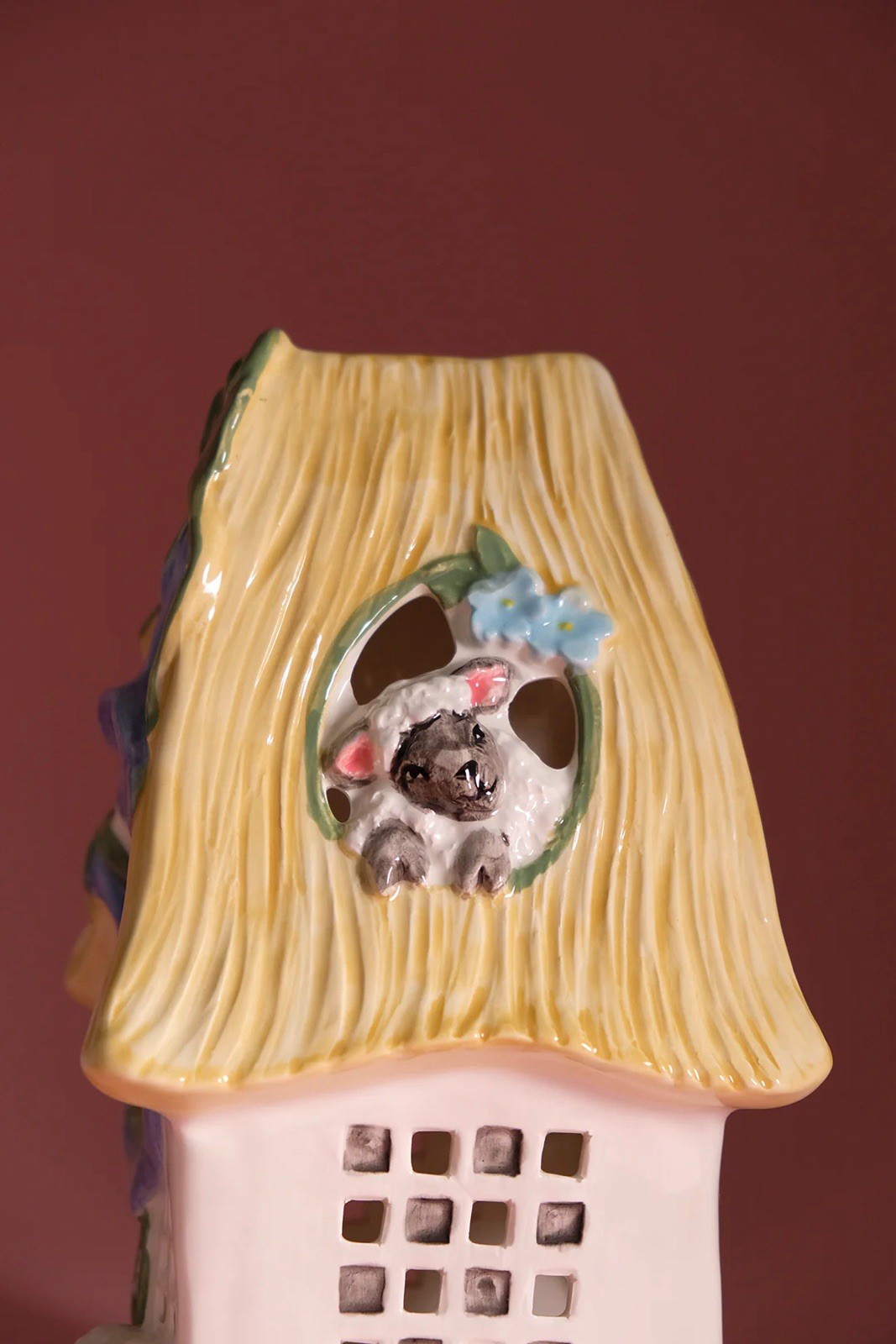 Blue Sky Clayworks LAMBKINS LANE Easter Candle House Morning Glory NEW 2025 Cute
