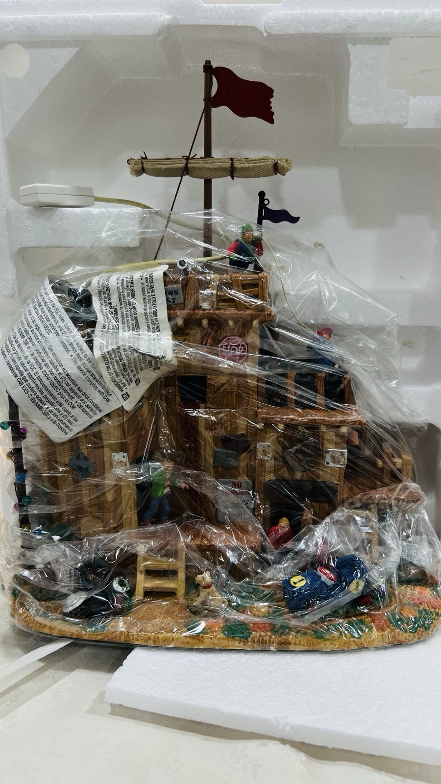 Lemax “David’s Fort” Lighted Holiday Village Accent #04218 Retired 2010 NEW !