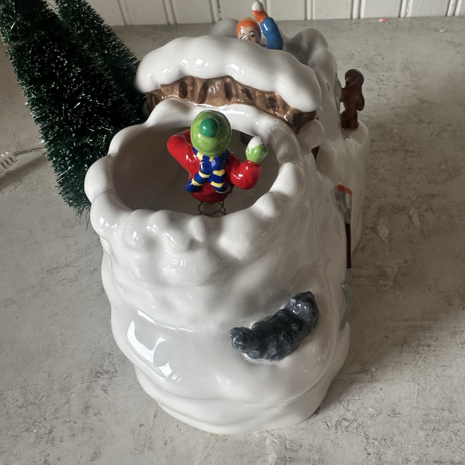 Dept 56 Rare Animated Snowball Fight 4020242 Snow Village Accessories New Unused