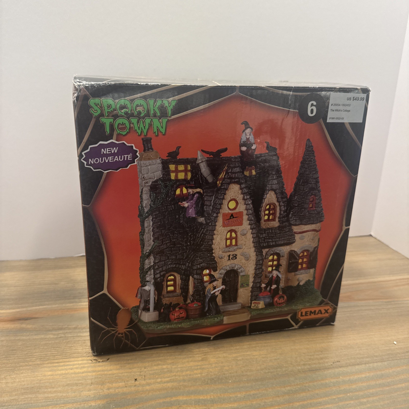 Lemax Spooky Town The Witch’s Cottage #25854 2022 Lighted READ AS IS