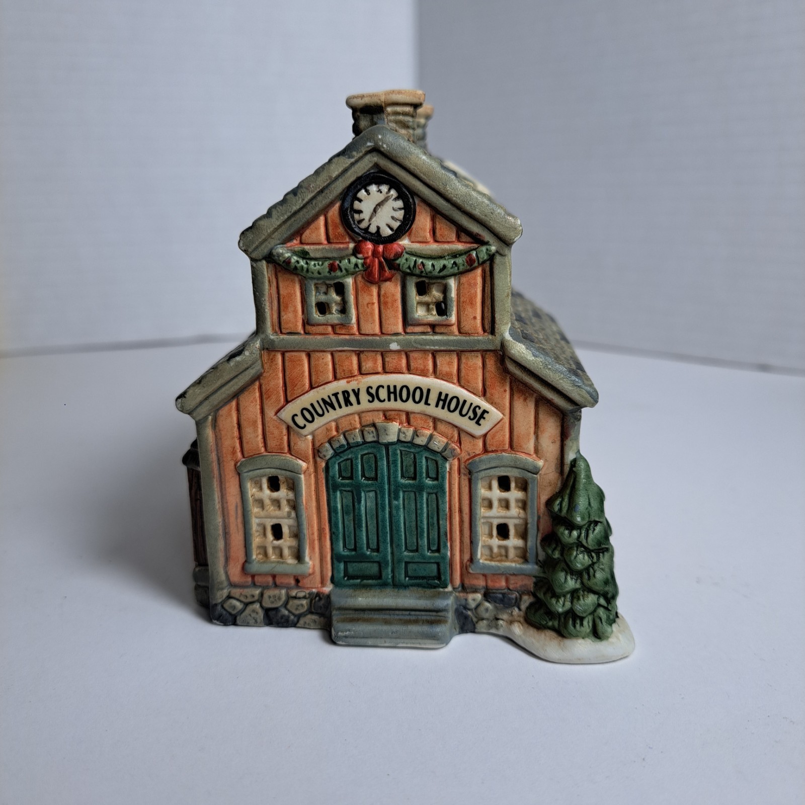 Lot of 2 Dickens Christmas Buildings, 1995 School House & 1990’s Village House
