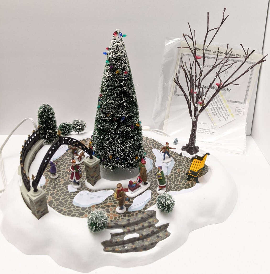 Dept. 56: All Around The Park – Animated Accessory Set Village See Video Working