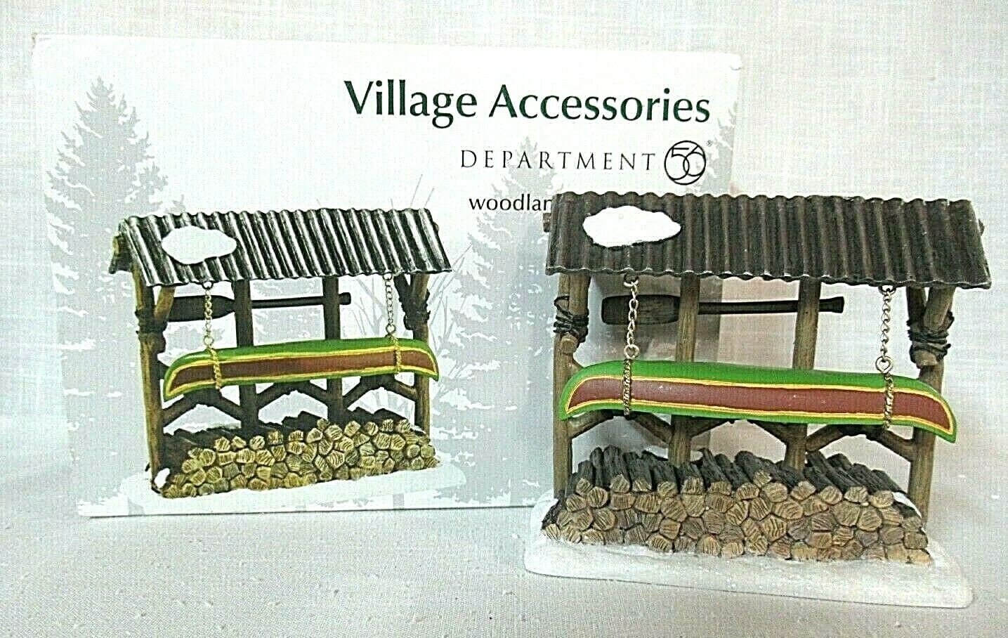 Department 56 Accessory Woodland Canoe Shelter # 4047580