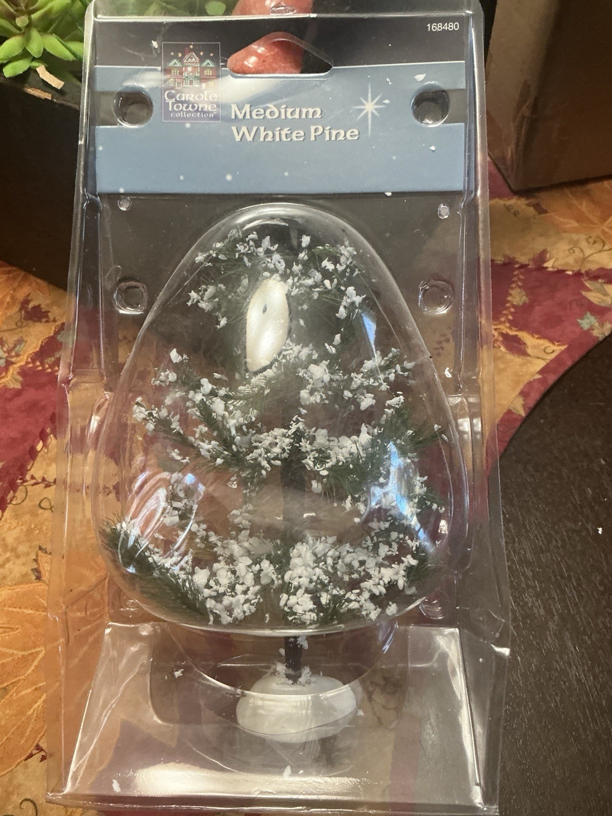 LEMAX Medium White Pine Tree Carole Towne Collection Accessory