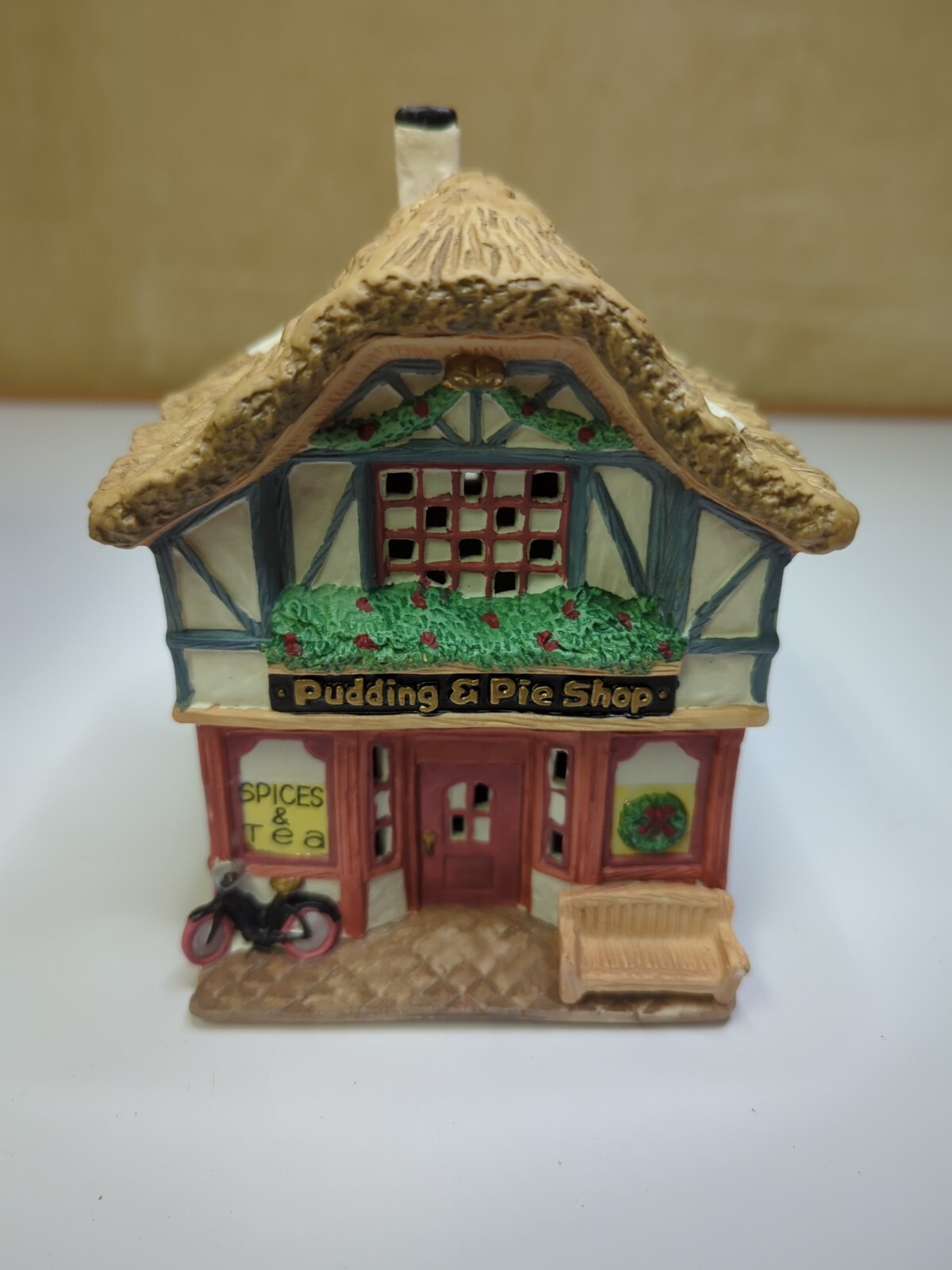 Vintage 1995 Seasonal Specialties Company Christmas Pudding & Pie Shop Ceramic