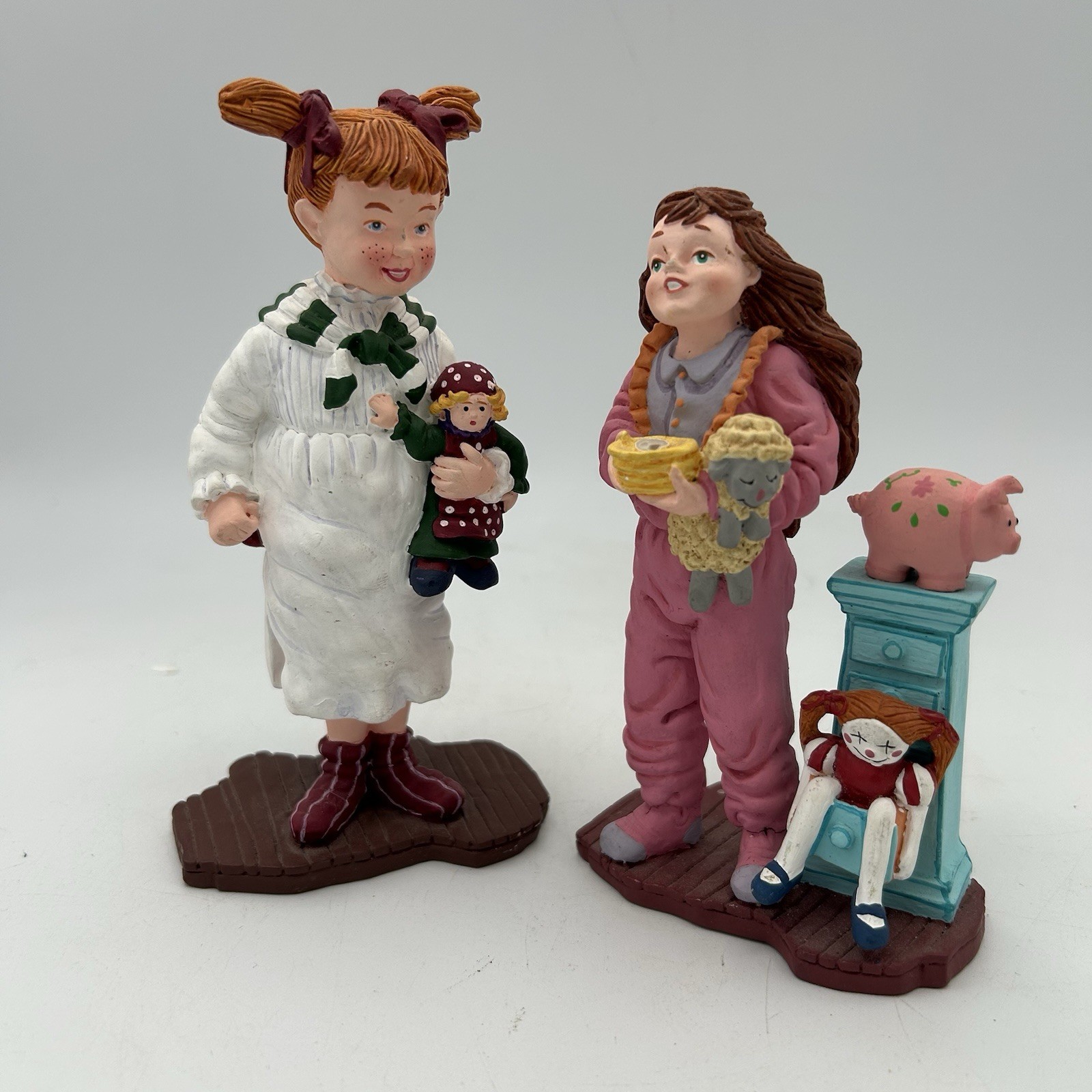 DEPT 56 All Through The House Emily Spies Santa, Sarah Kate & Andy Lot of 2