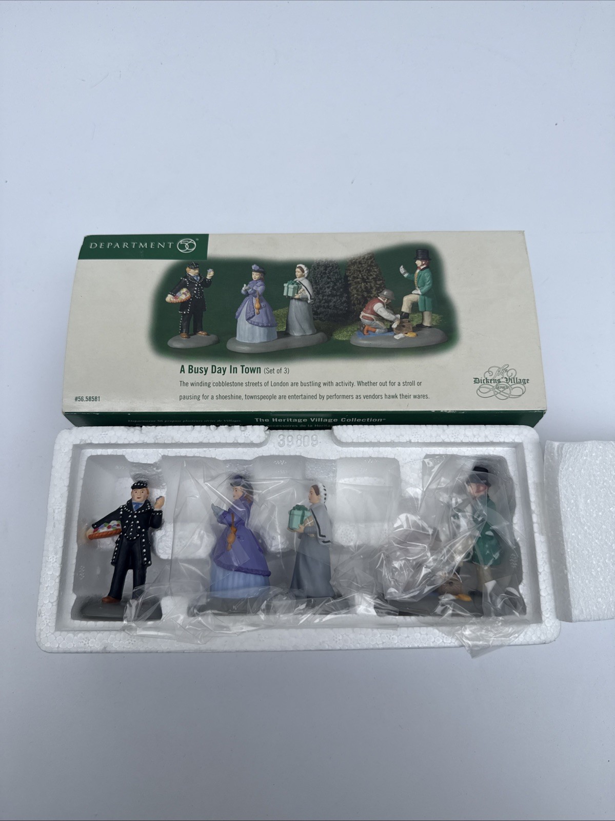 Department 56 “A Busy Day In Town” #56-58581 Heritage Village Collection
