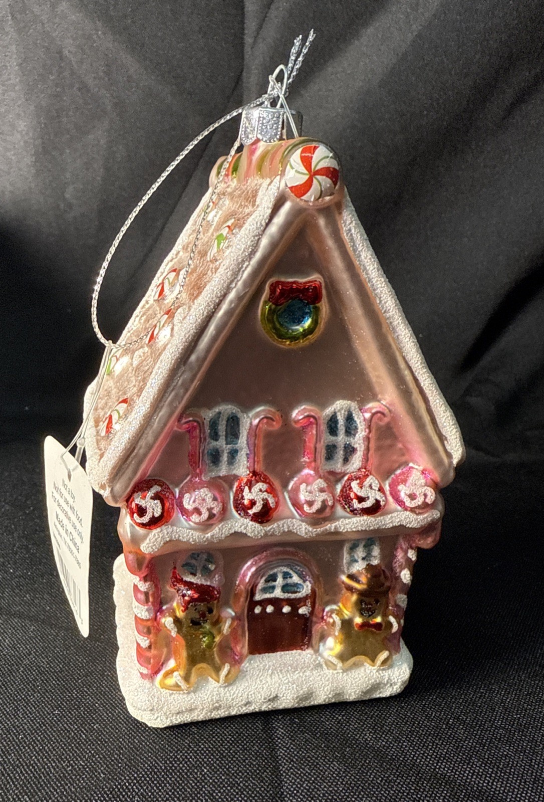 Bronner’s Christmas Wonderland 5” Pink Candy House 3952986