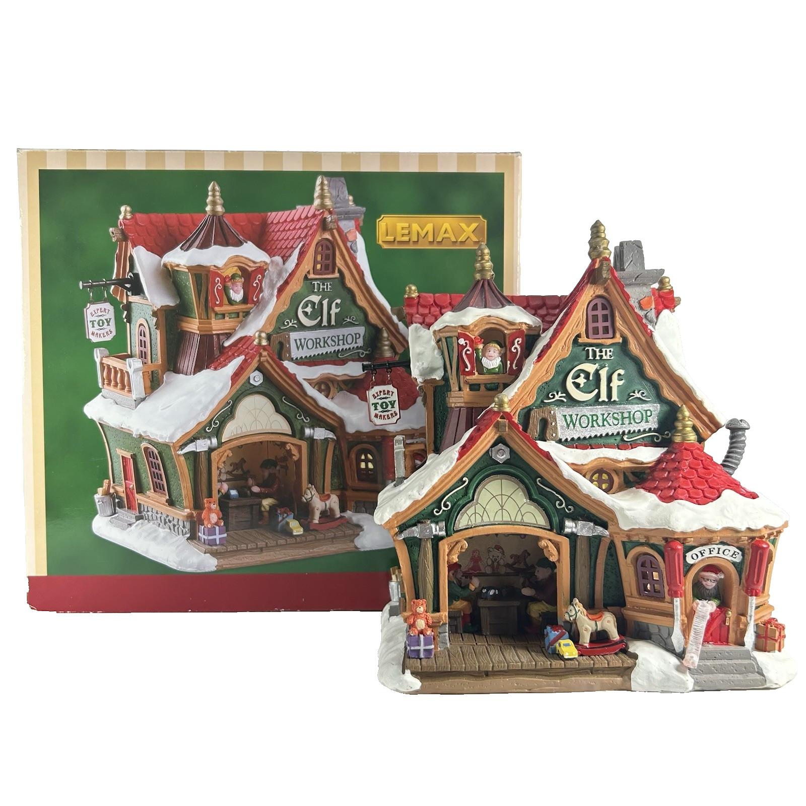 LEMAX 2017 THE ELF WORKSHOP Christmas Village Lighted Building #75291