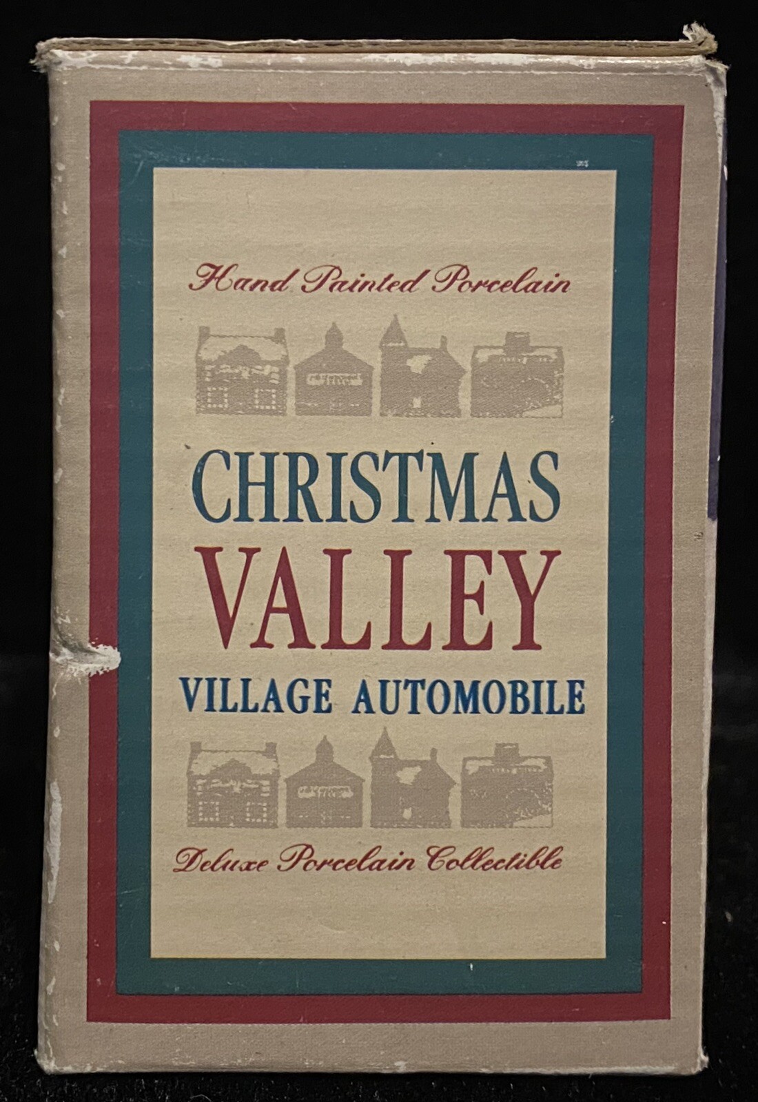 Christmas Valley Village Automobile Yellow Merryville Public School Bus 1993