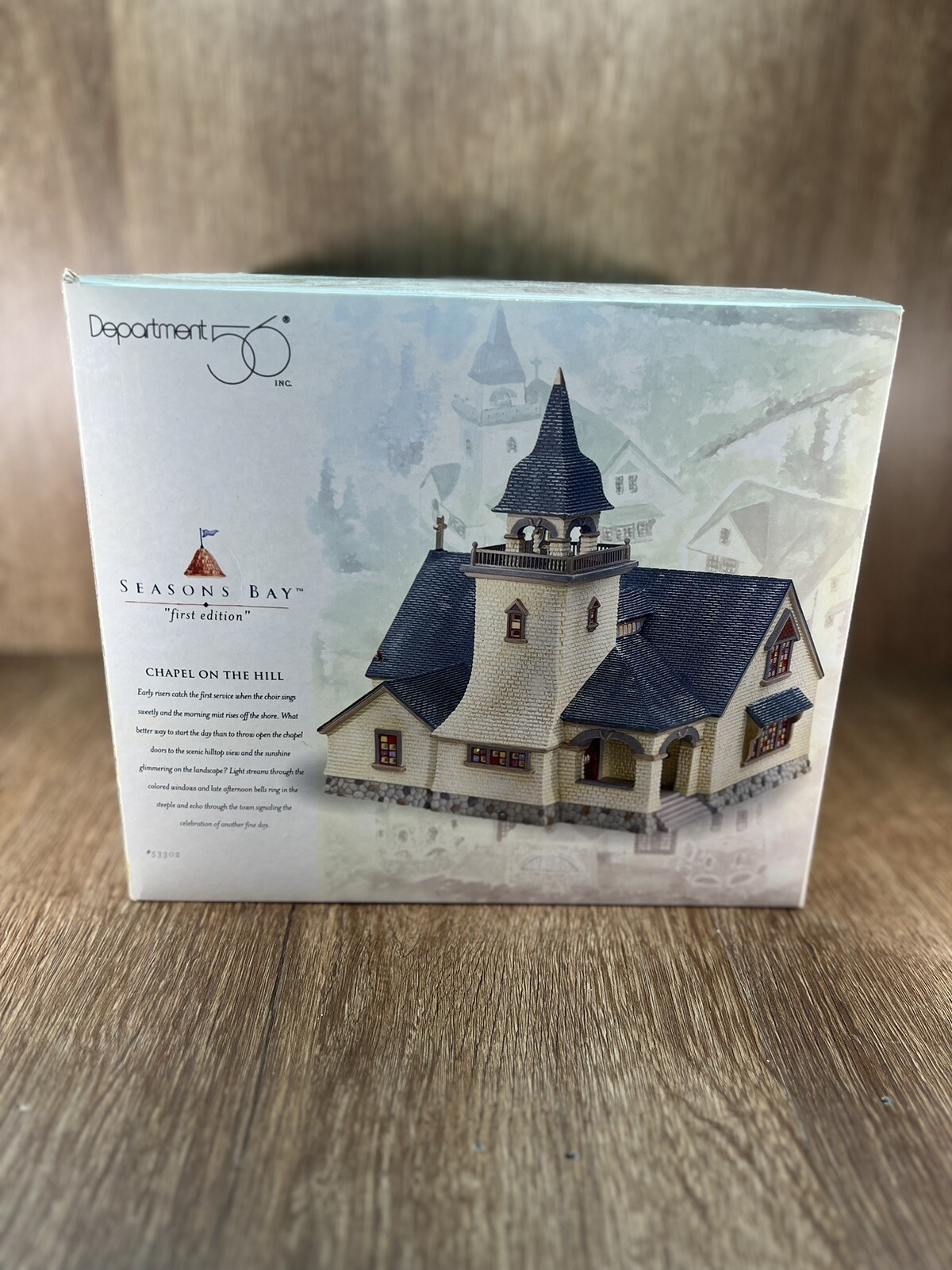 1998 Dept 56 Seasons Bay #53302 Chapel on the Hill First Edition Summer Village