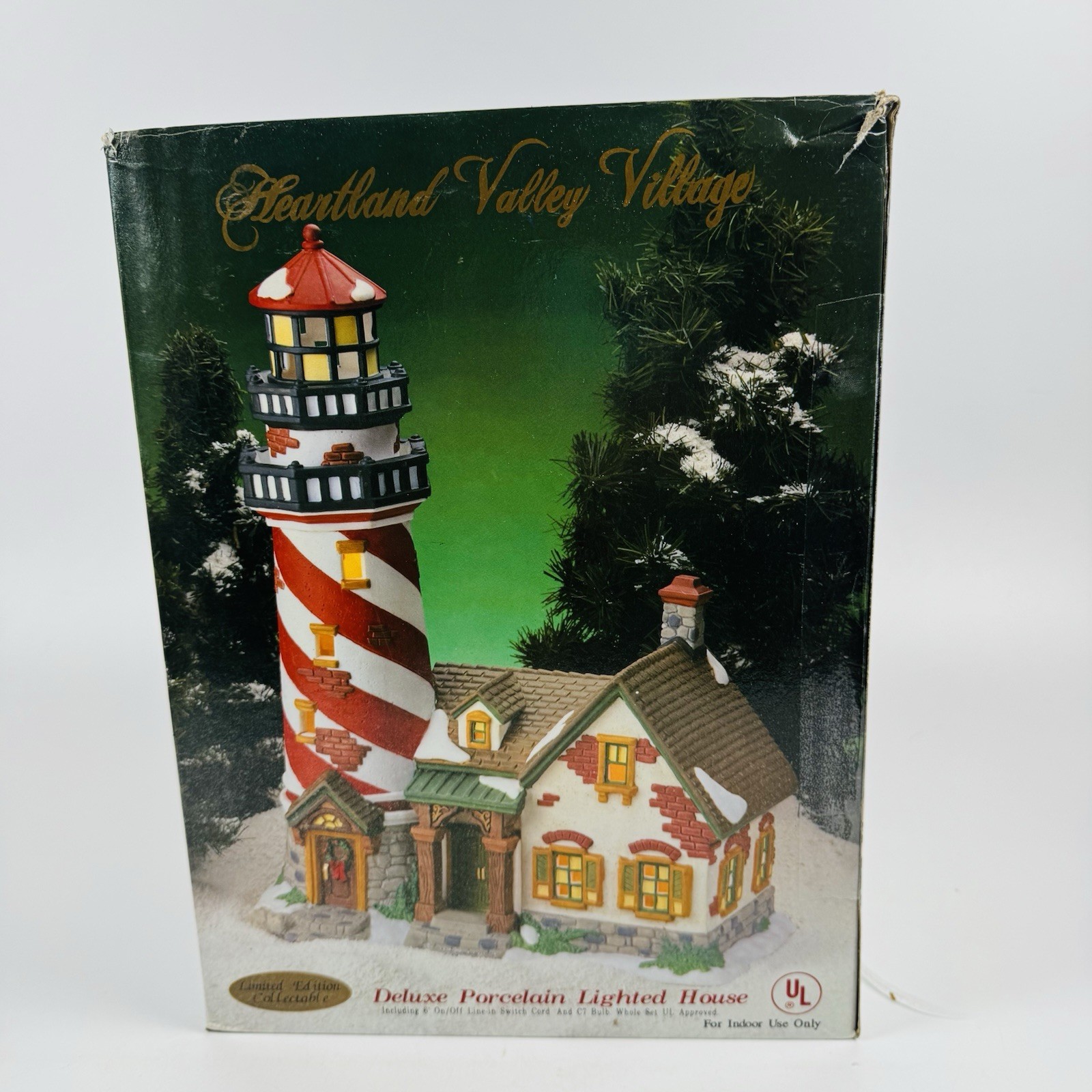 O’Wells Lighthouse Christmas Heartland Valley Village Limited Edition W Box 1999
