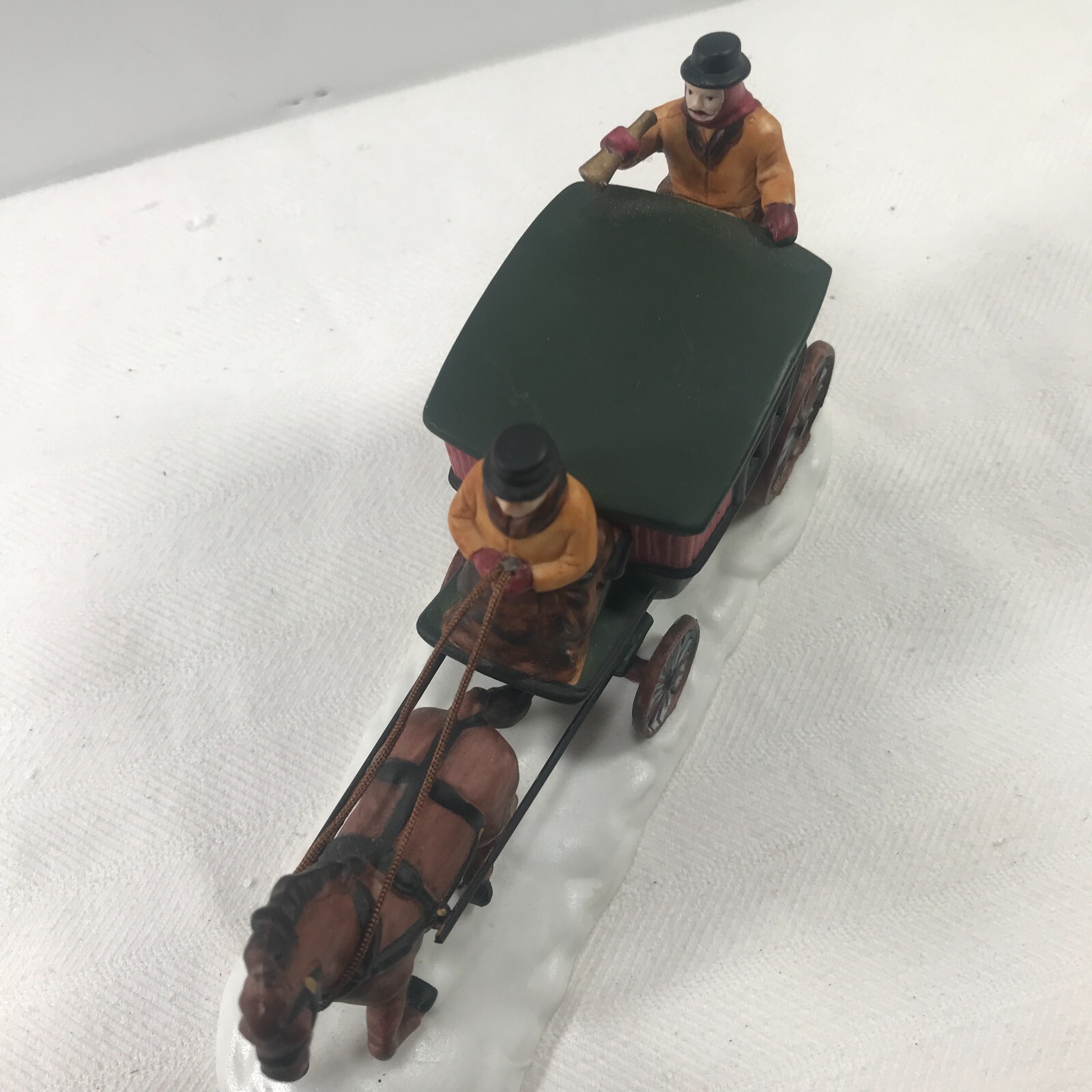 Dept 56 Heritage Village, Dover Coach, Horse Drawn Carriage 1988 Vintage
