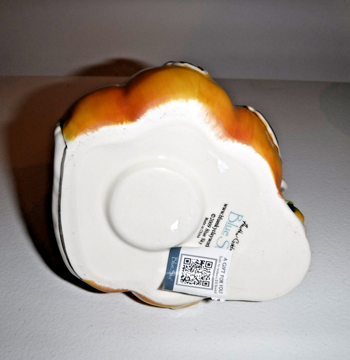 Blue Sky Clayworks Pumpkin Pie Candle House FALL Thanksgiving Village House NEW