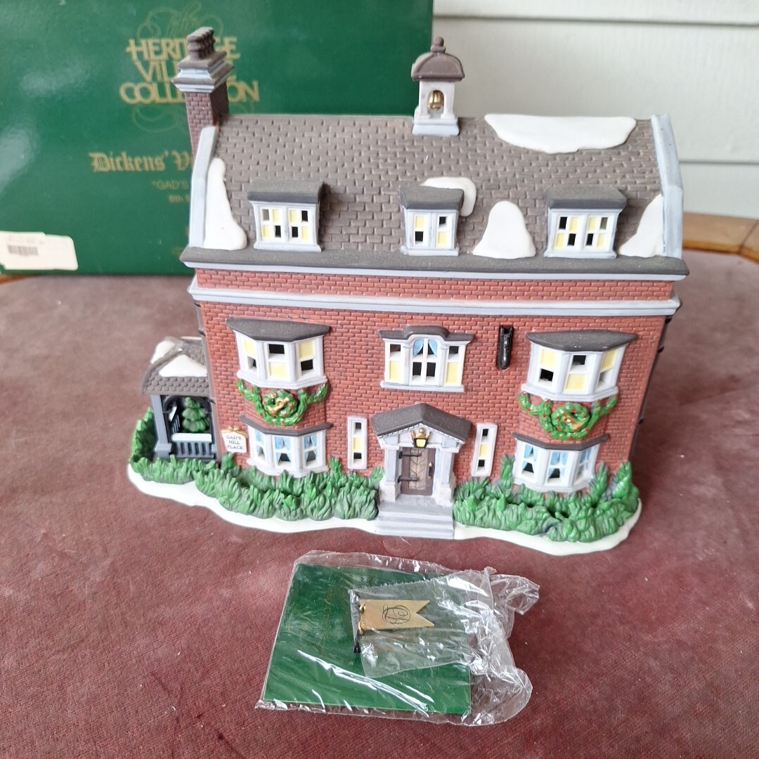 Department 56 Dickens Village Gads Hill Place House Retired Christmas 6th Ed.