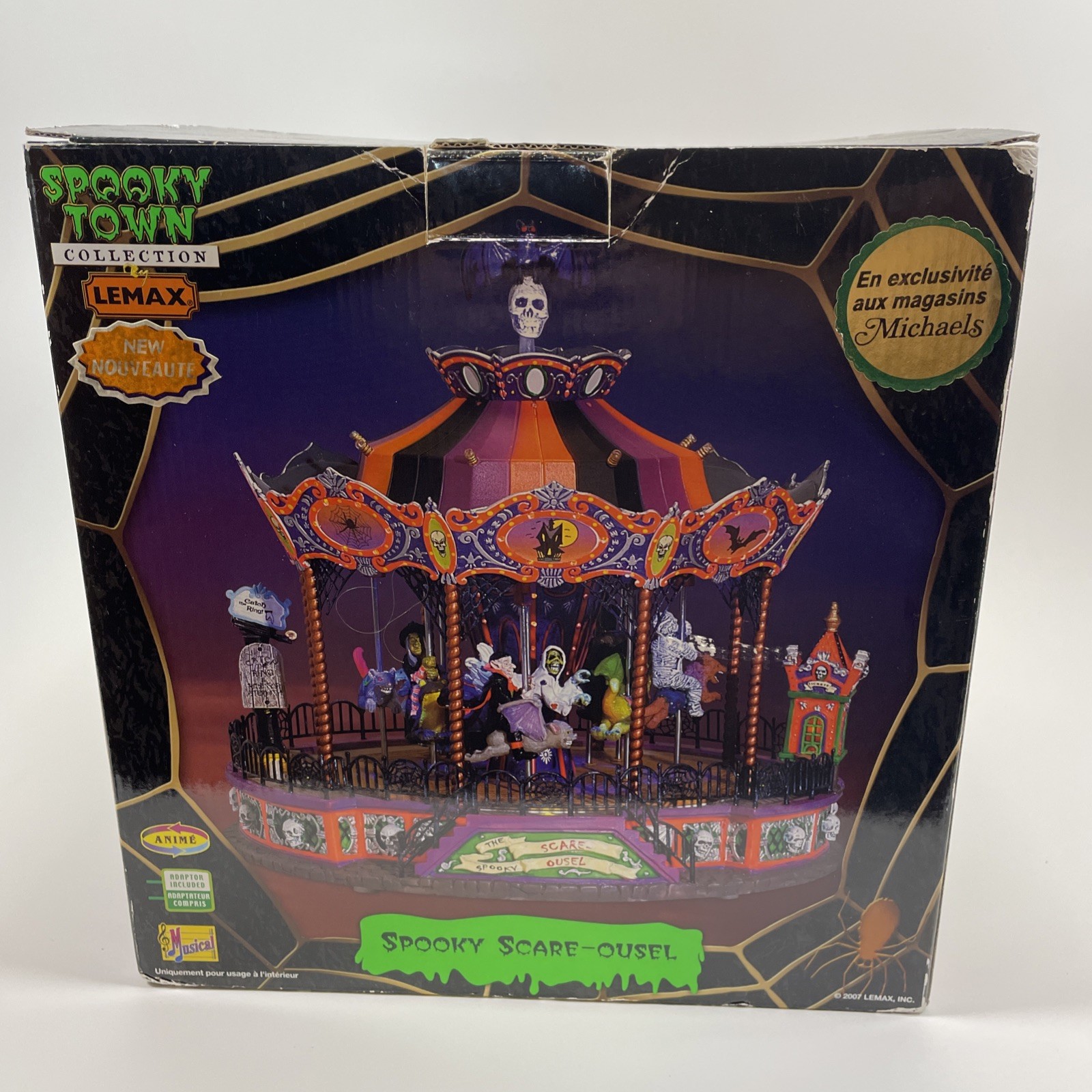 Lemax Spooky Town Spooky Scare-Ousel Halloween Decoration 2007 #74667M *Read