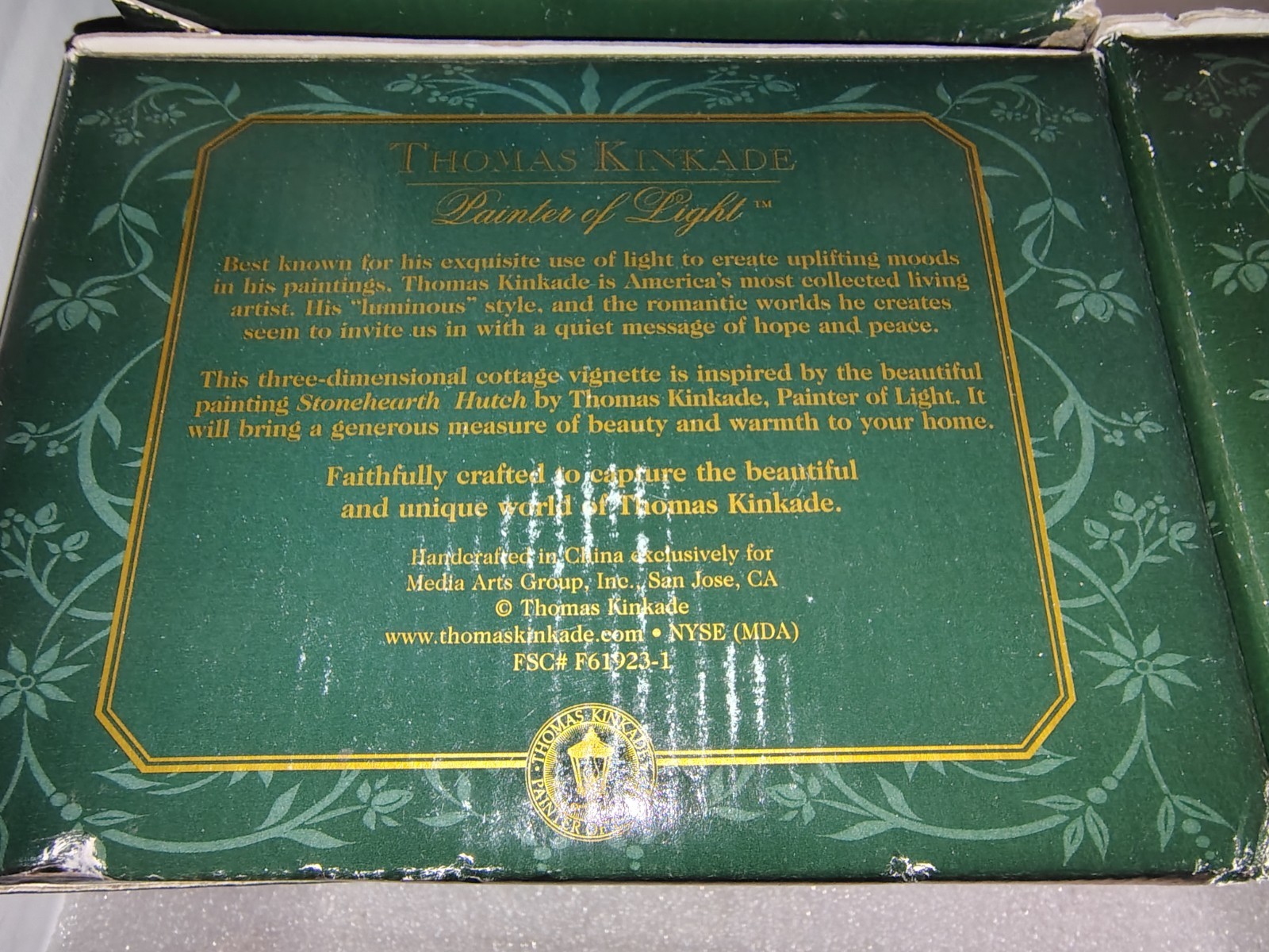 Lot 3 Thomas Kinkade Lighted Heathers Hutch Quiet Evening Stonehearth Christmas