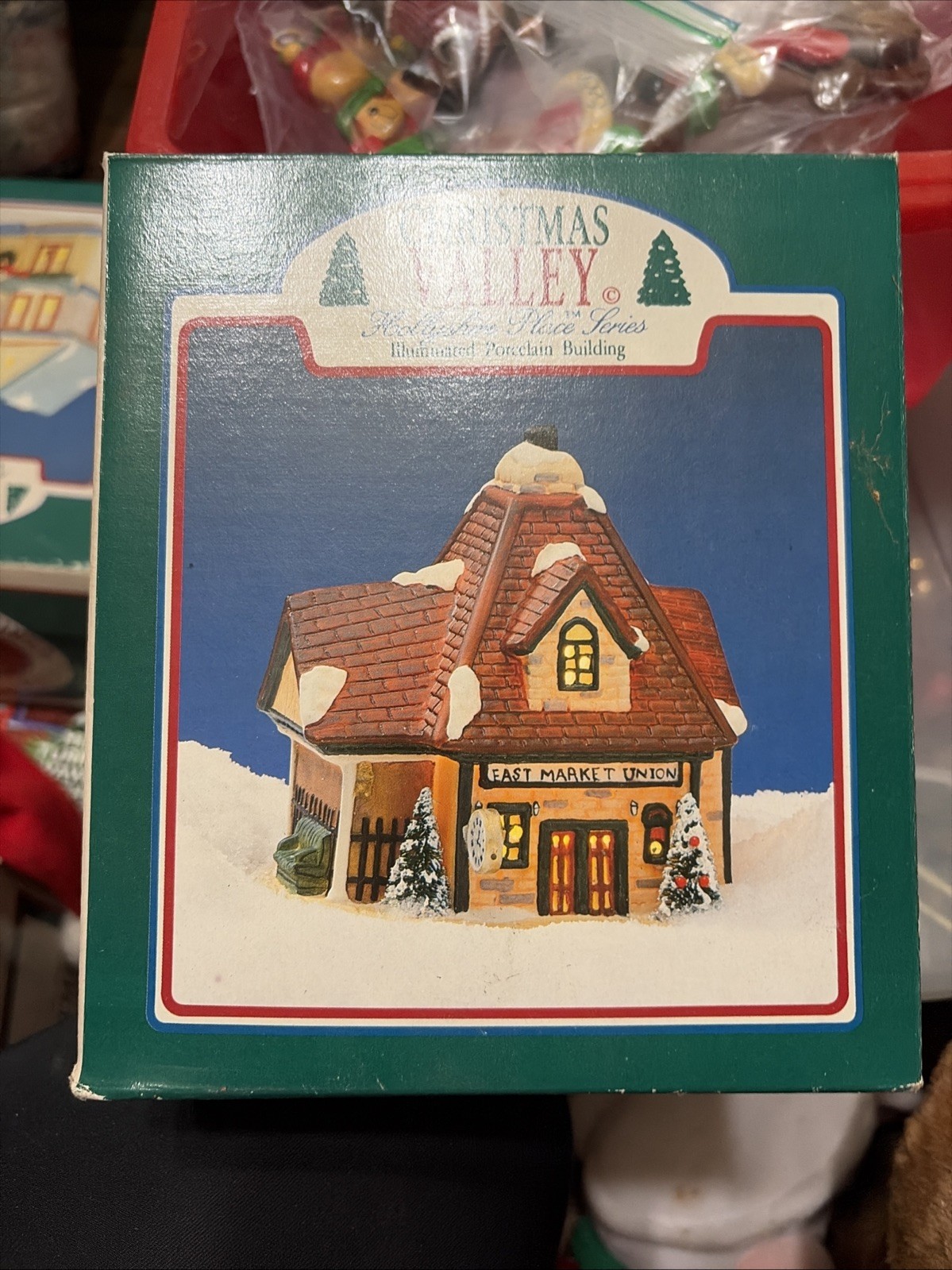 Vintage 1990 Christmas Valley Porcelain Christmas Village House