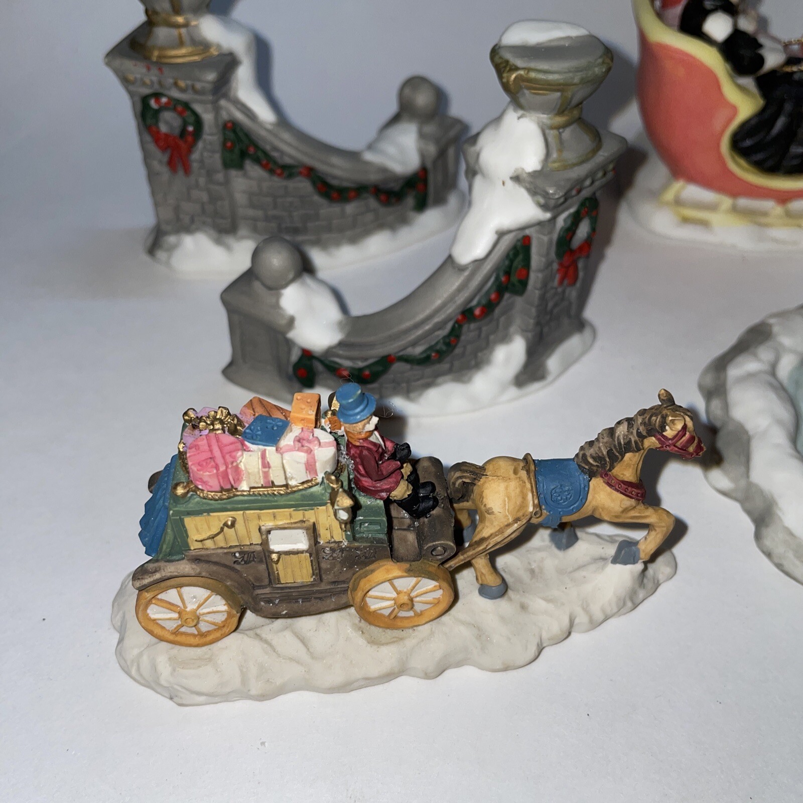 Vntg Traditions Christmas Handpainted Porcelain Village 59979 Replacement Pieces