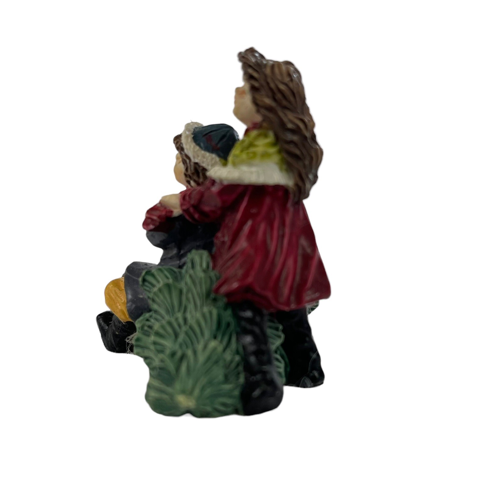 O’Well Winter Children Resin Figures Sledding & Snow Play Christmas Village Lot