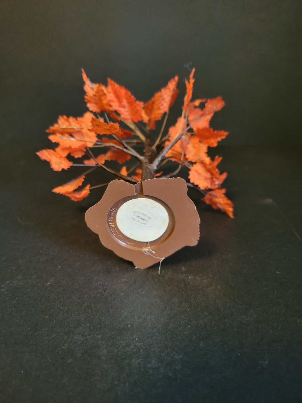 Lemax Spooky Town Halloween Fall Village 6″ Maple Tree 44146 Red Orange Leaves