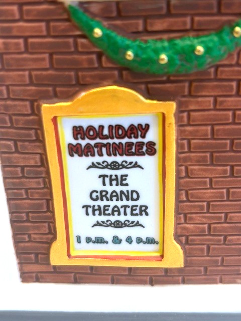 DEPT 56 “THE GRAND MOVIE THEATRE” 58870 Christmas In The City **New In Box**
