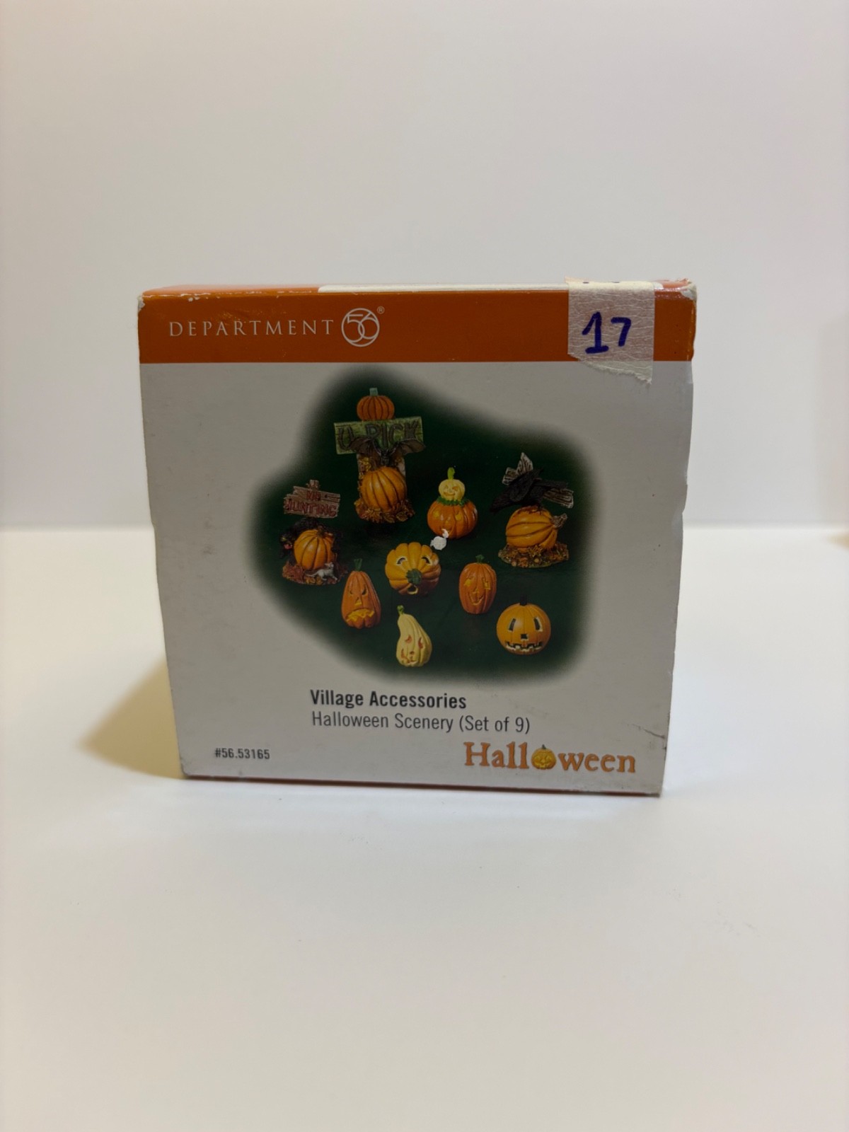 Department 56 Halloween Scenery, Village, Accessories, Set Of 8