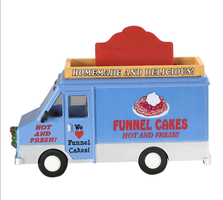 Lemax Funnel Cakes Food Truck Holiday Village Train Carnival 3 Piece Set
