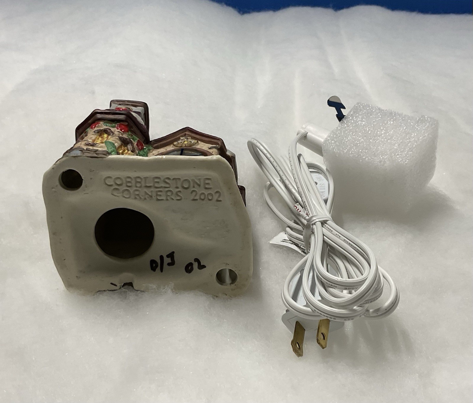 VTG 2002 Cobblestone Corners Christmas Village Church W/Choir In Window LIGHTED