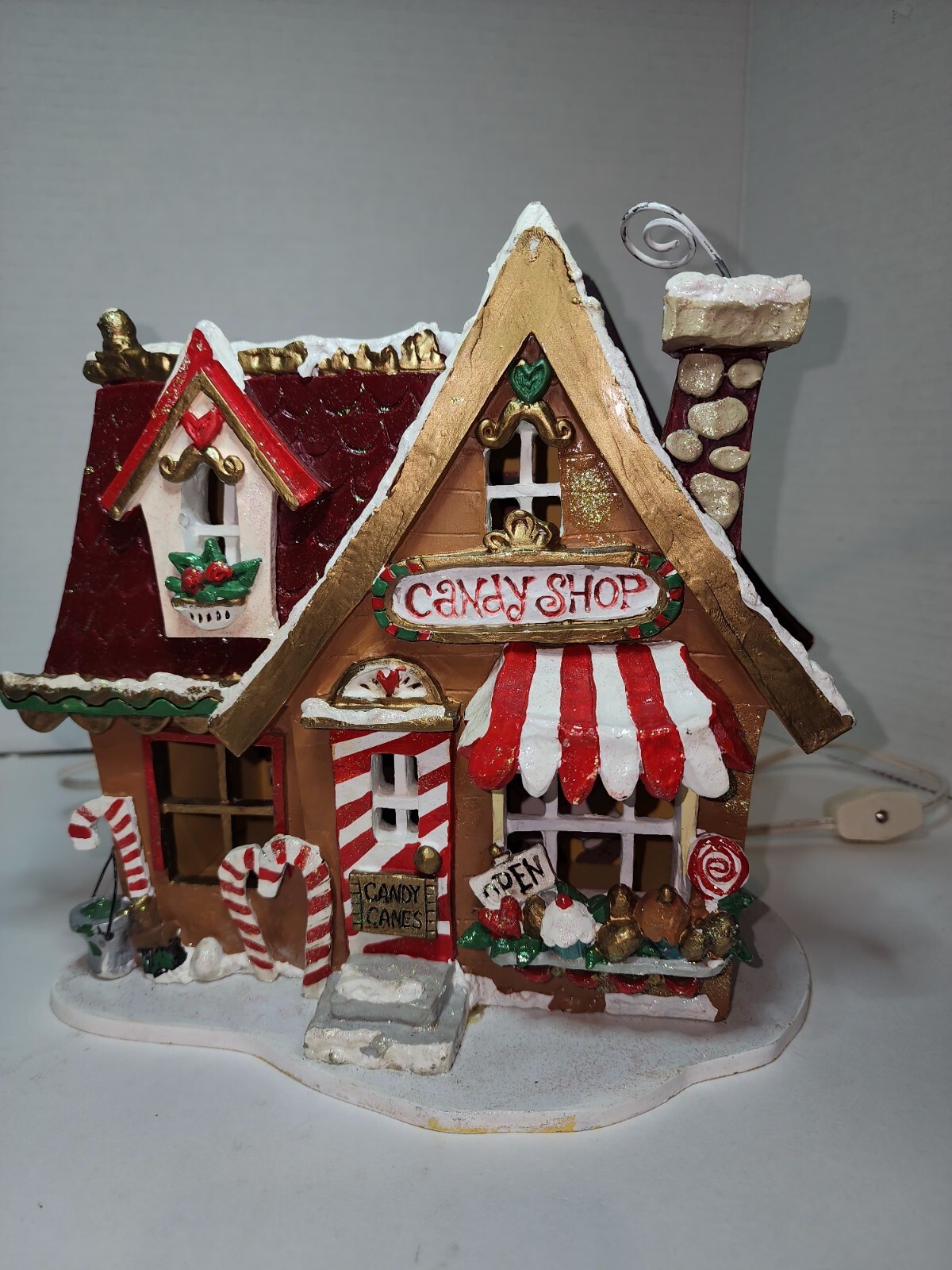 Vintage Kurt S. Adler Thorne Apple Valley “The Candy Shop” Lighted House Works