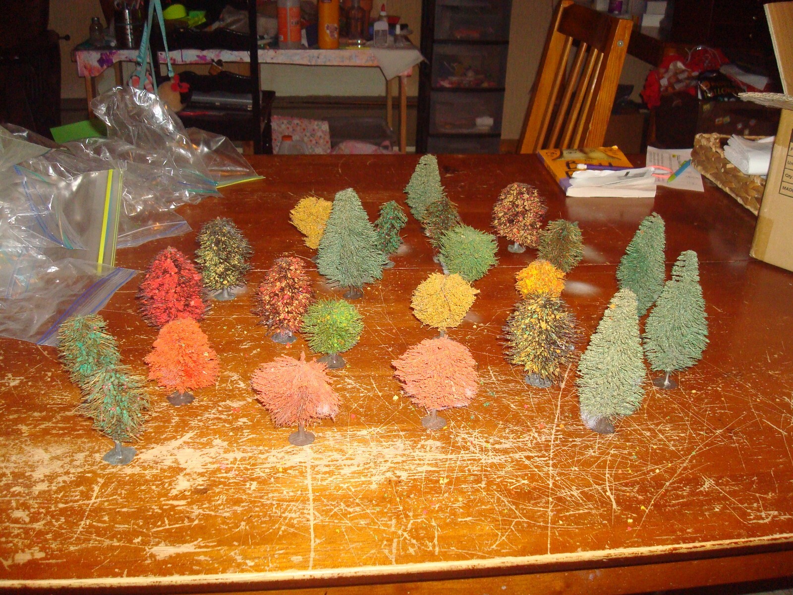 Christmas Garden Model Train Putz TREES