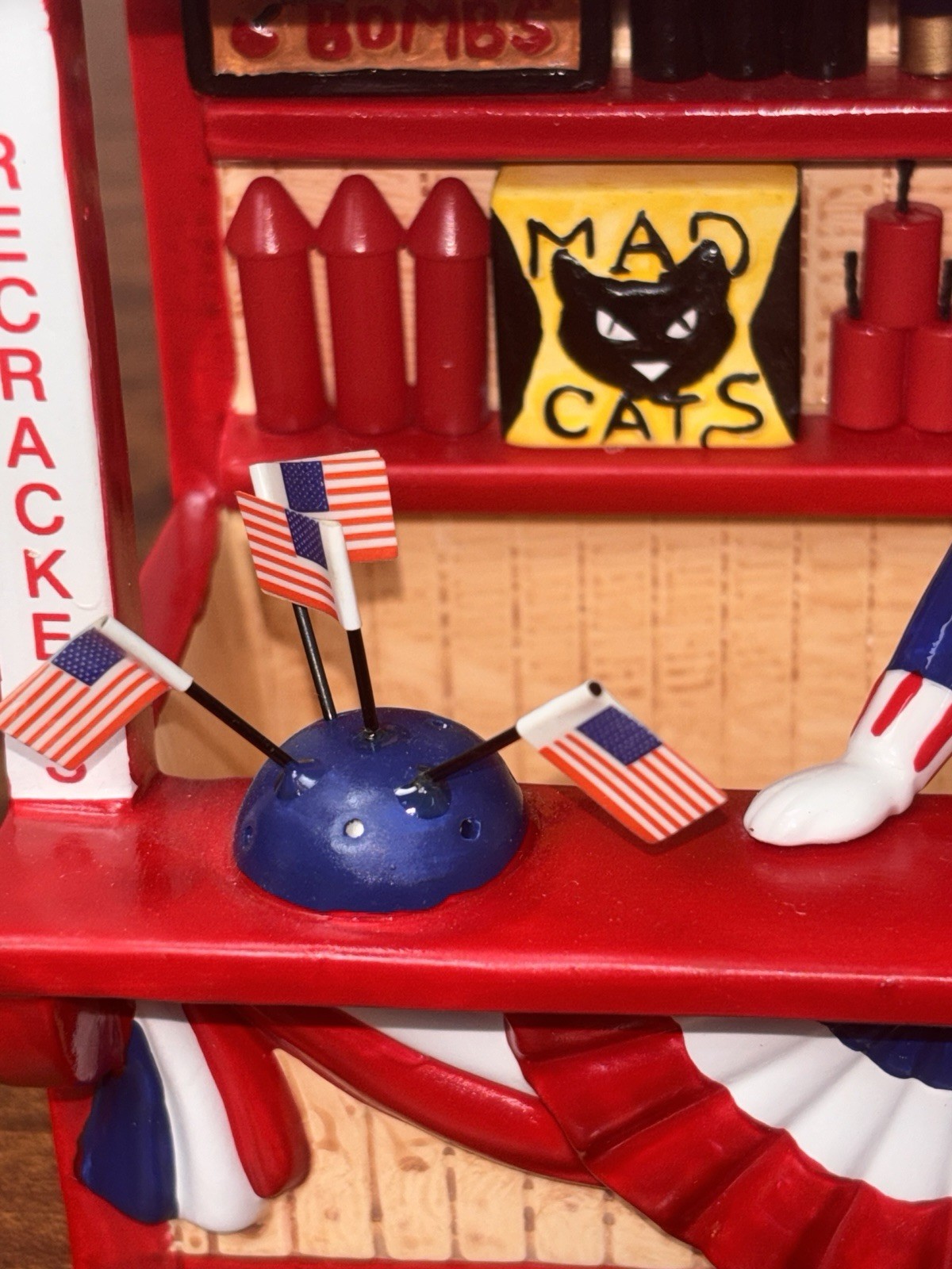 Department Dept 56 UNCLE SAM’S FIREWORK STAND The Original Snow Village #54974