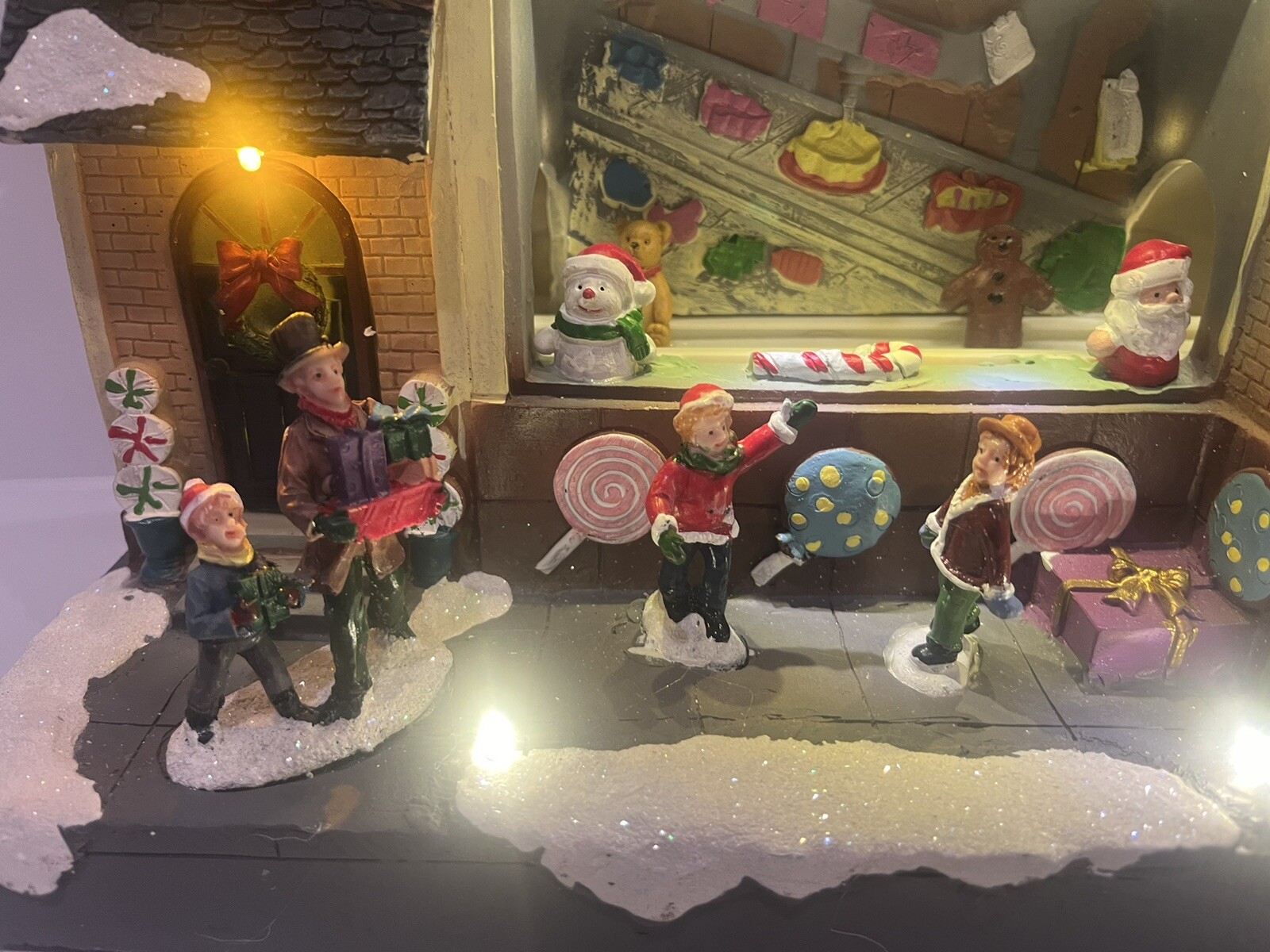 Carole Towne Lewis Candy Factory Animated Musical LED Lighted Christmas Figure