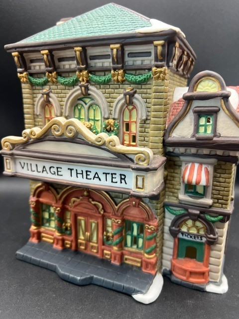 Village Theater Christmas House Porcelain Heartland Valley O’well 1999 VGC