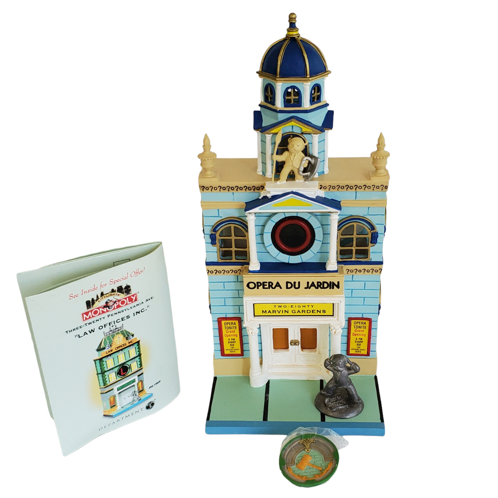 Department 56 Monopoly City Lights Building 1999 Marvin Gardens Opera Du Jardin