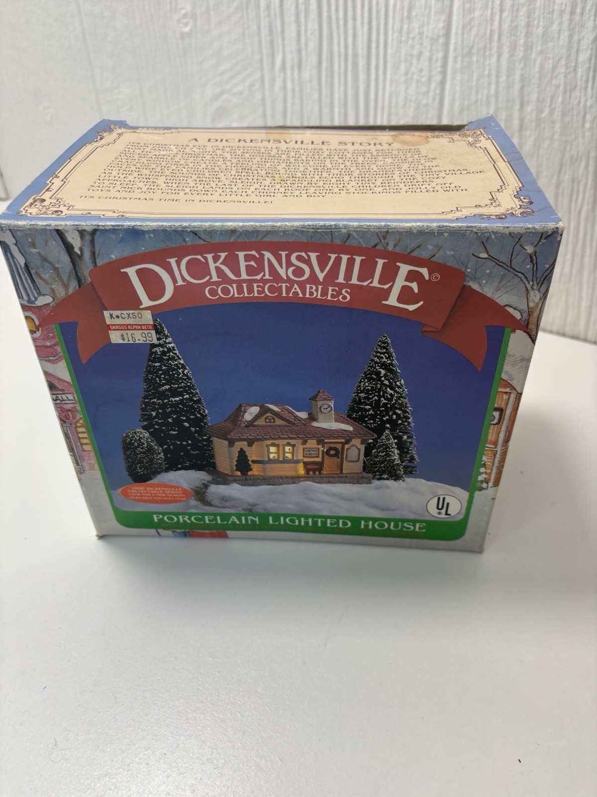Dickensville Noma Collectibles Christmas Village Porcelain House Western Station