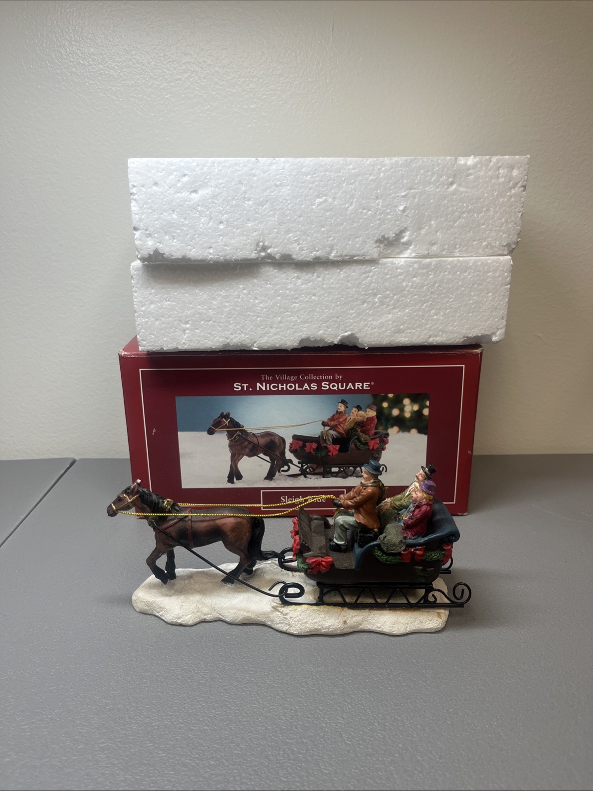 St Nicholas Square SLEIGH RIDE Christmas Village Collection