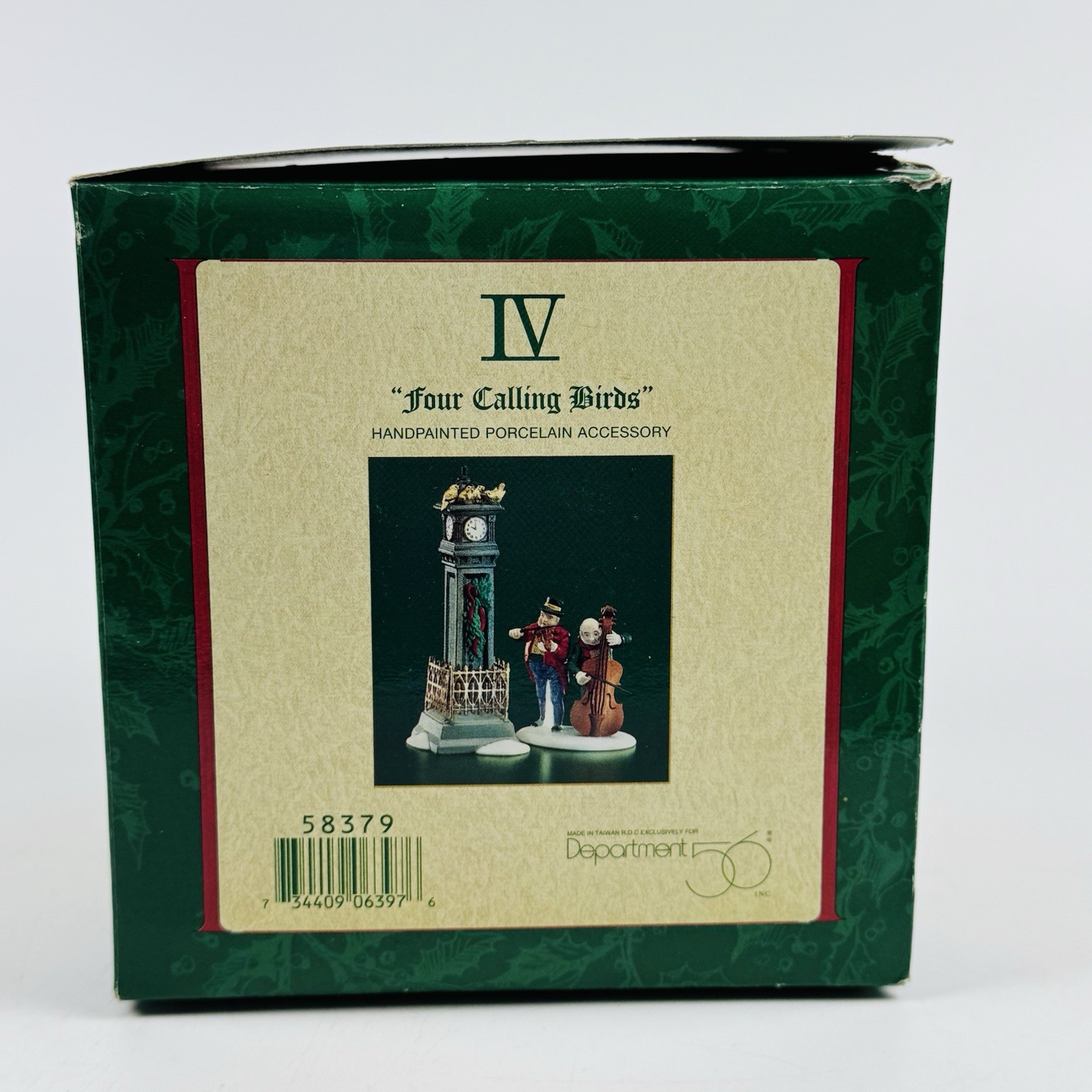 4 CALLING BIRDS Dept 56 12 Days Of Xmas Dickens Village #58379 In Box